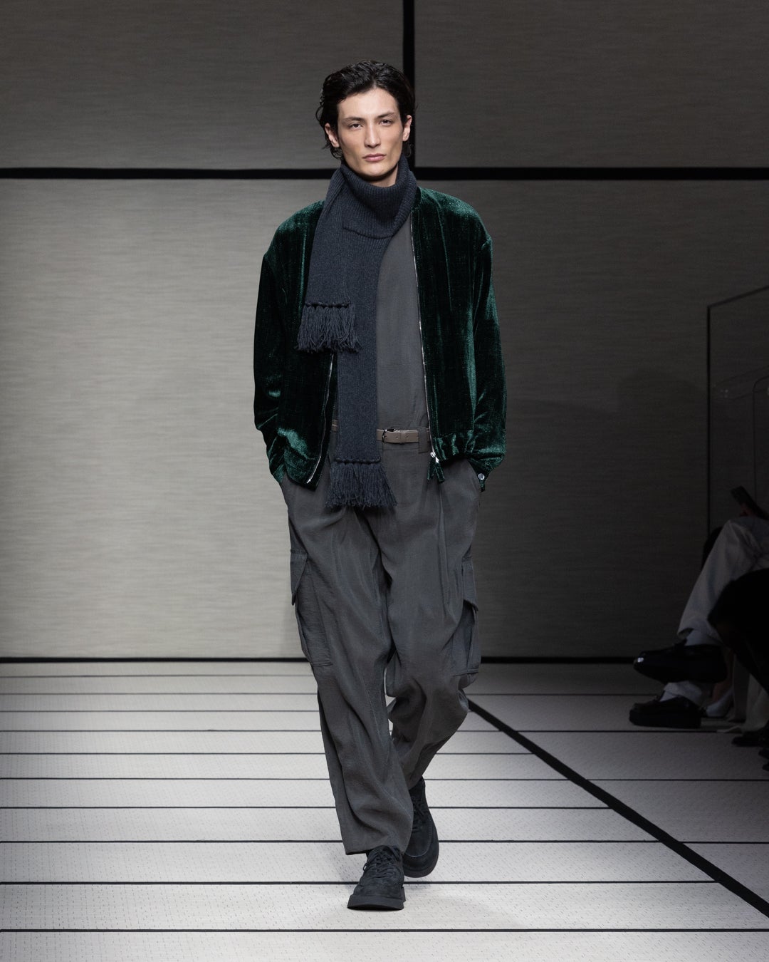 最終値下げ　GIORGIO ARMANI　2024-25年秋冬メンズショー ルック】「ジョルジオ アルマーニ」2024-25年秋冬メンズ