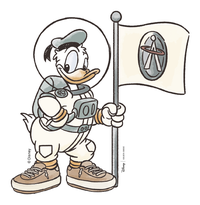Disney-Paperino-bandiera