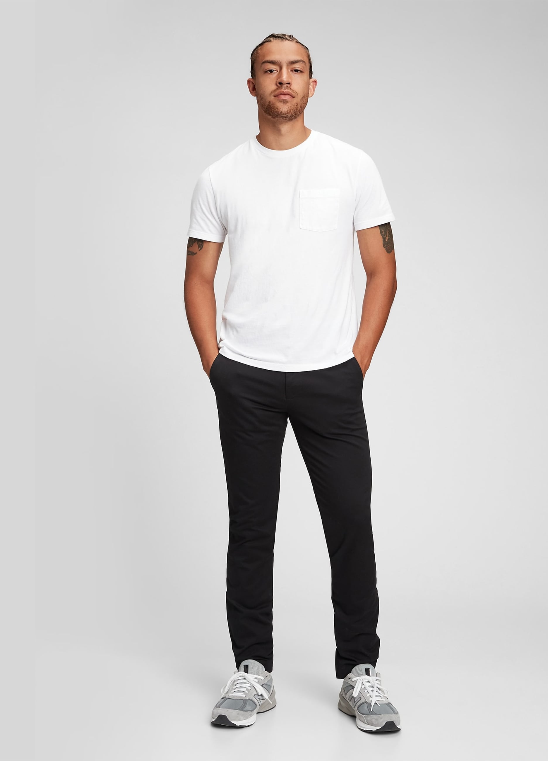Pantaloni Chino Slim Fit In Cotone Stretch