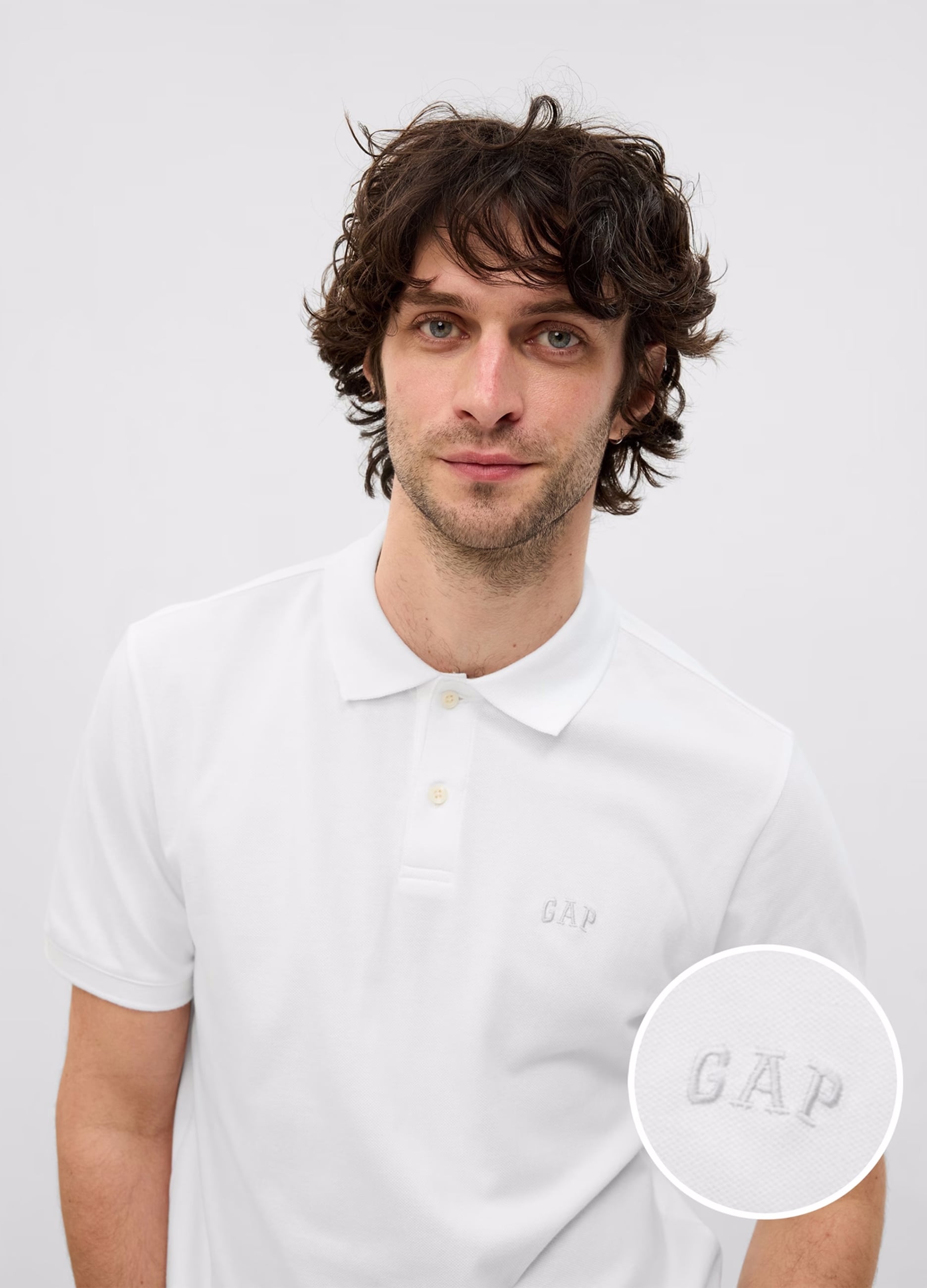 Polo In Piquet Con Logo Gap
