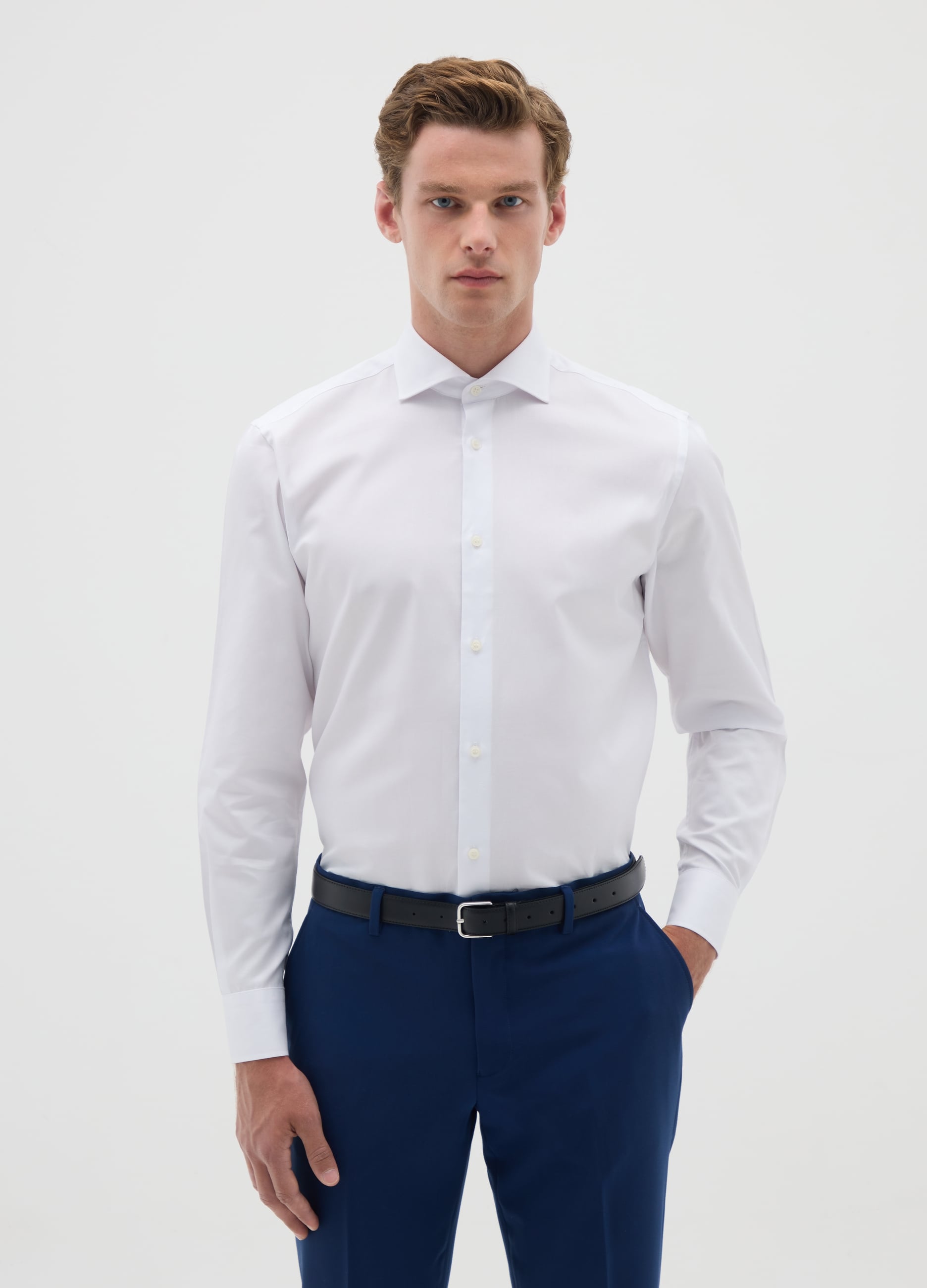 Camicia Regular Fit In Cotone