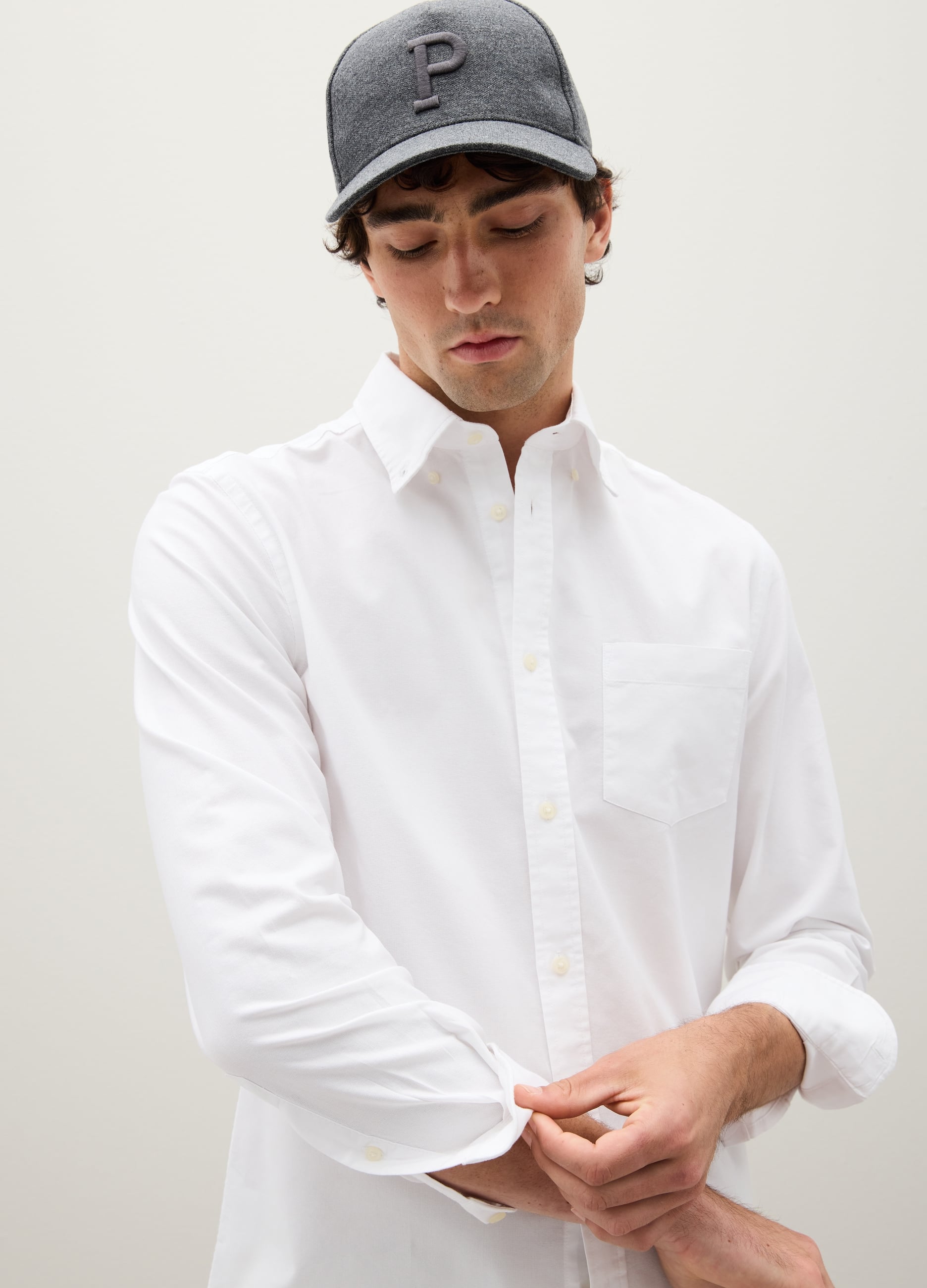 Camicia In Cotone Oxford Button-down