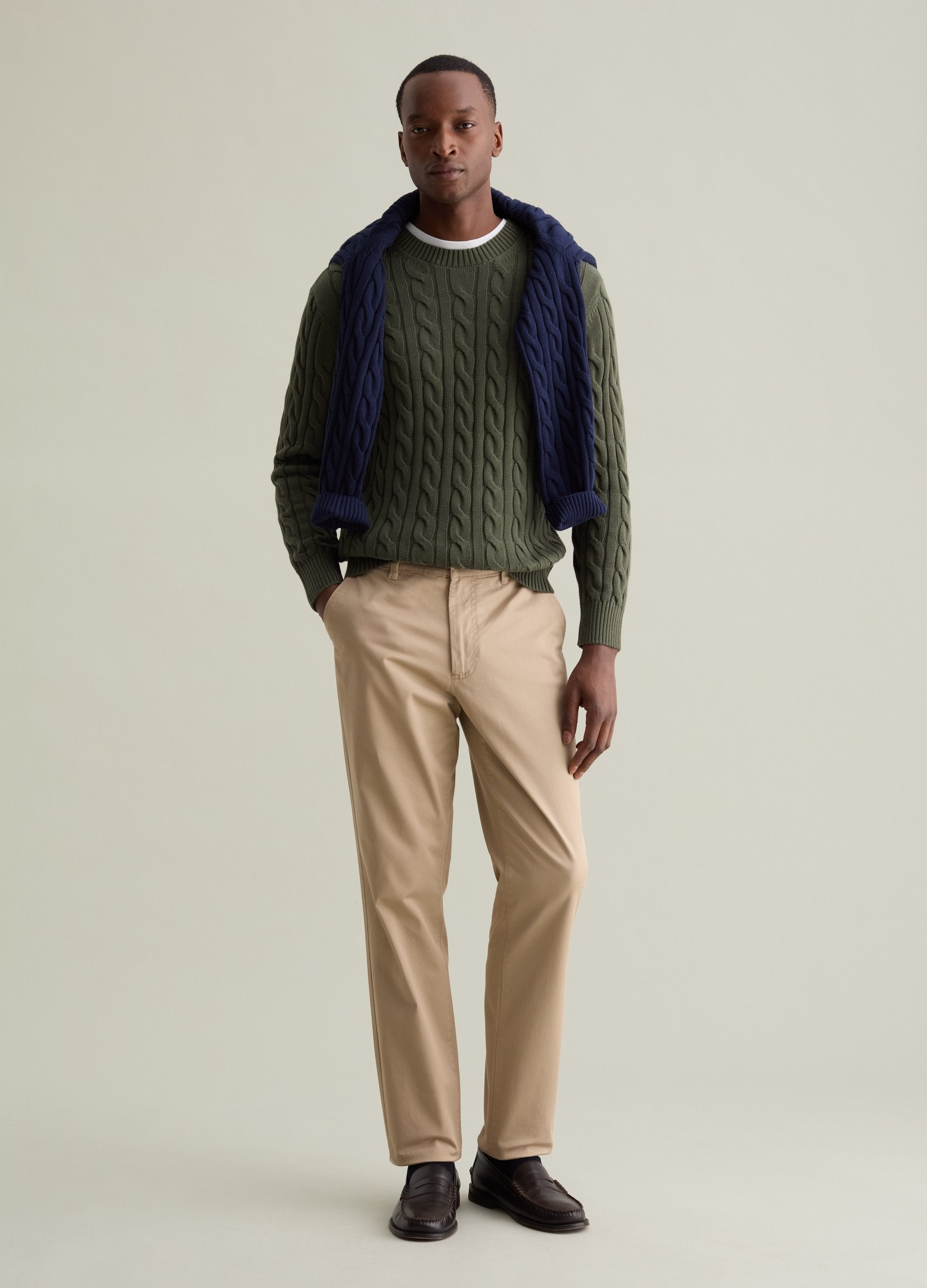 Pullover Con Lavorazione A Treccia