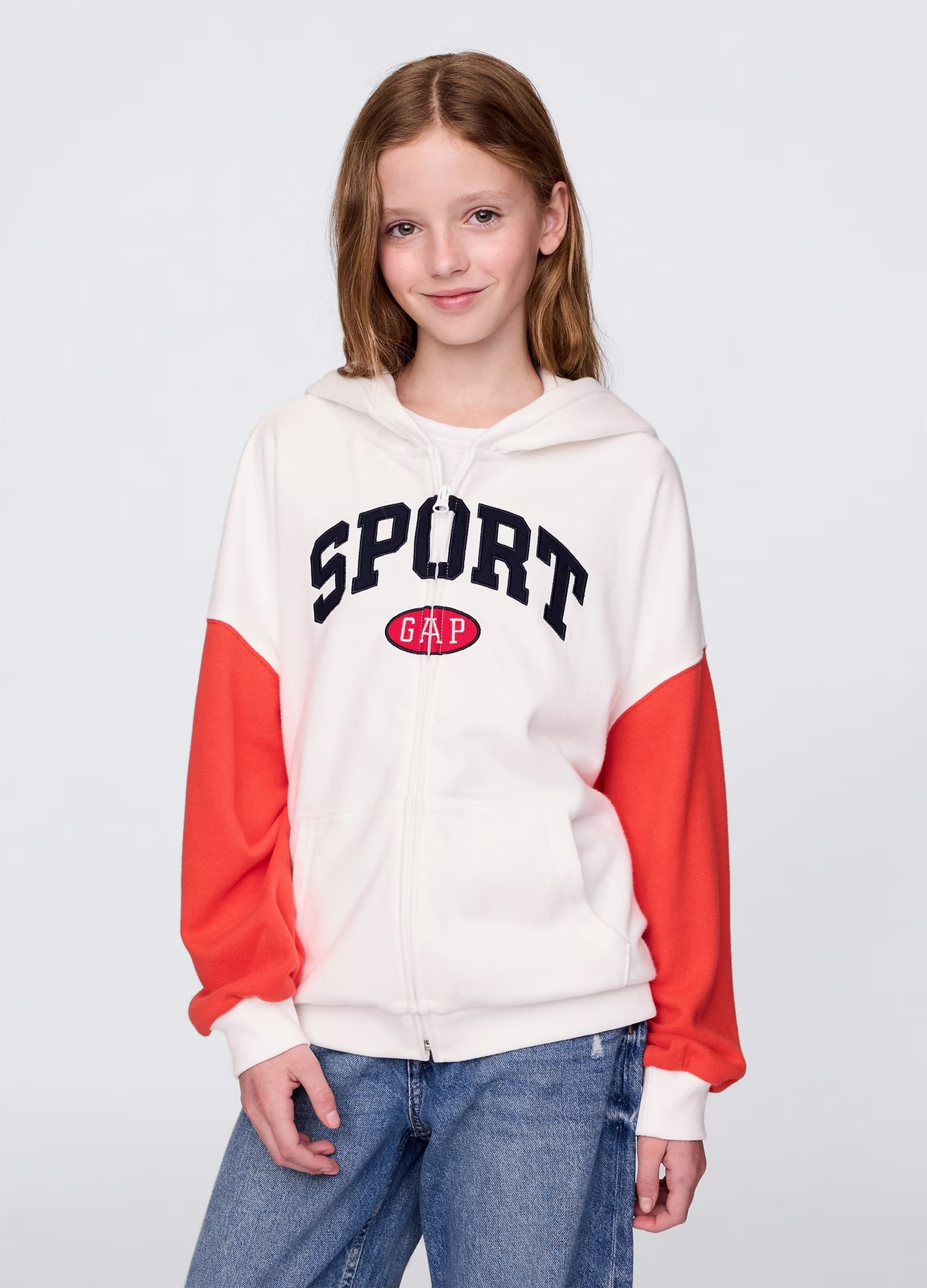 Felpa Full-zip Con Logo Gap E Cappuccio
