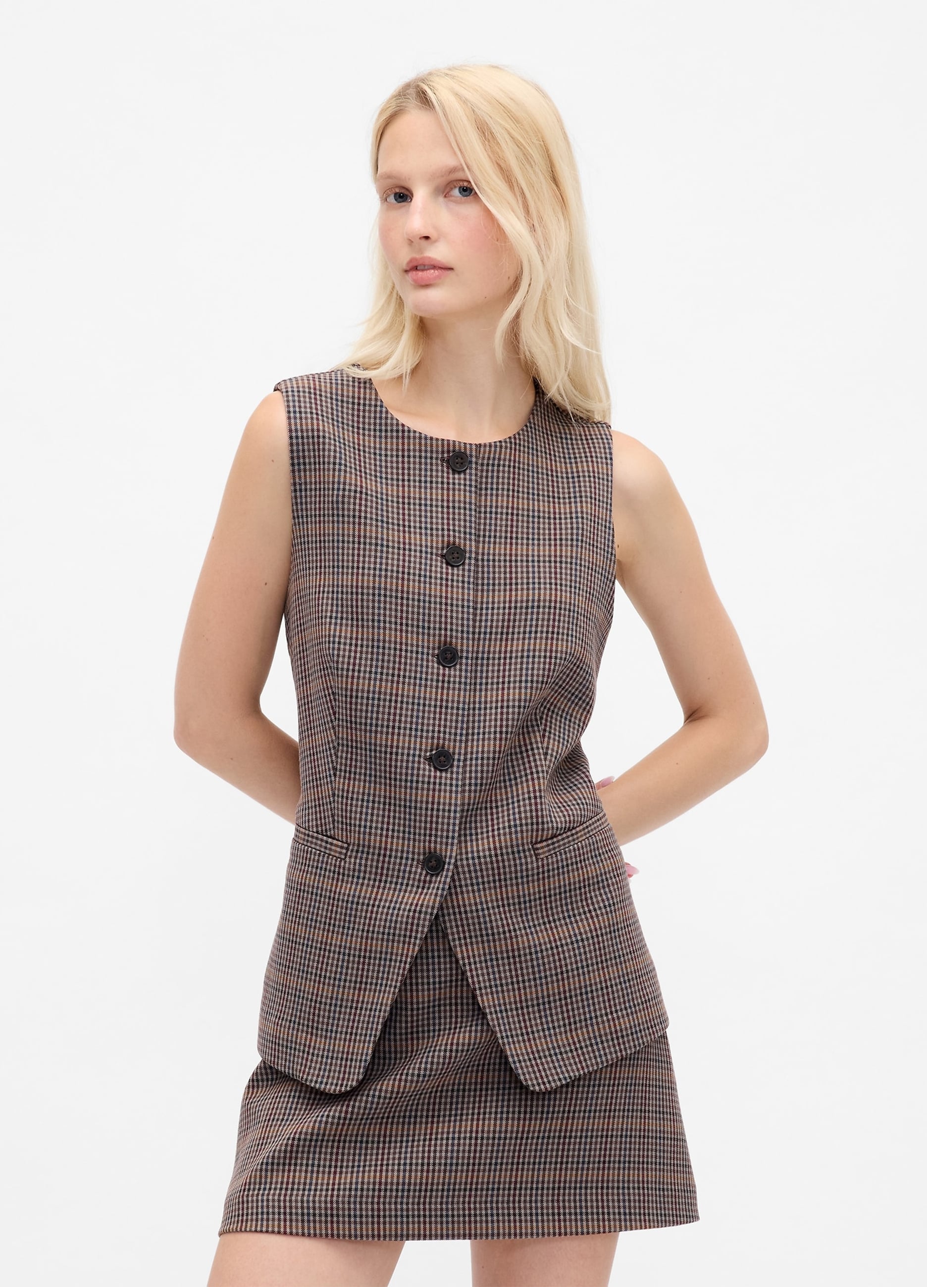 Gilet In Tessuto Elasticizzato
