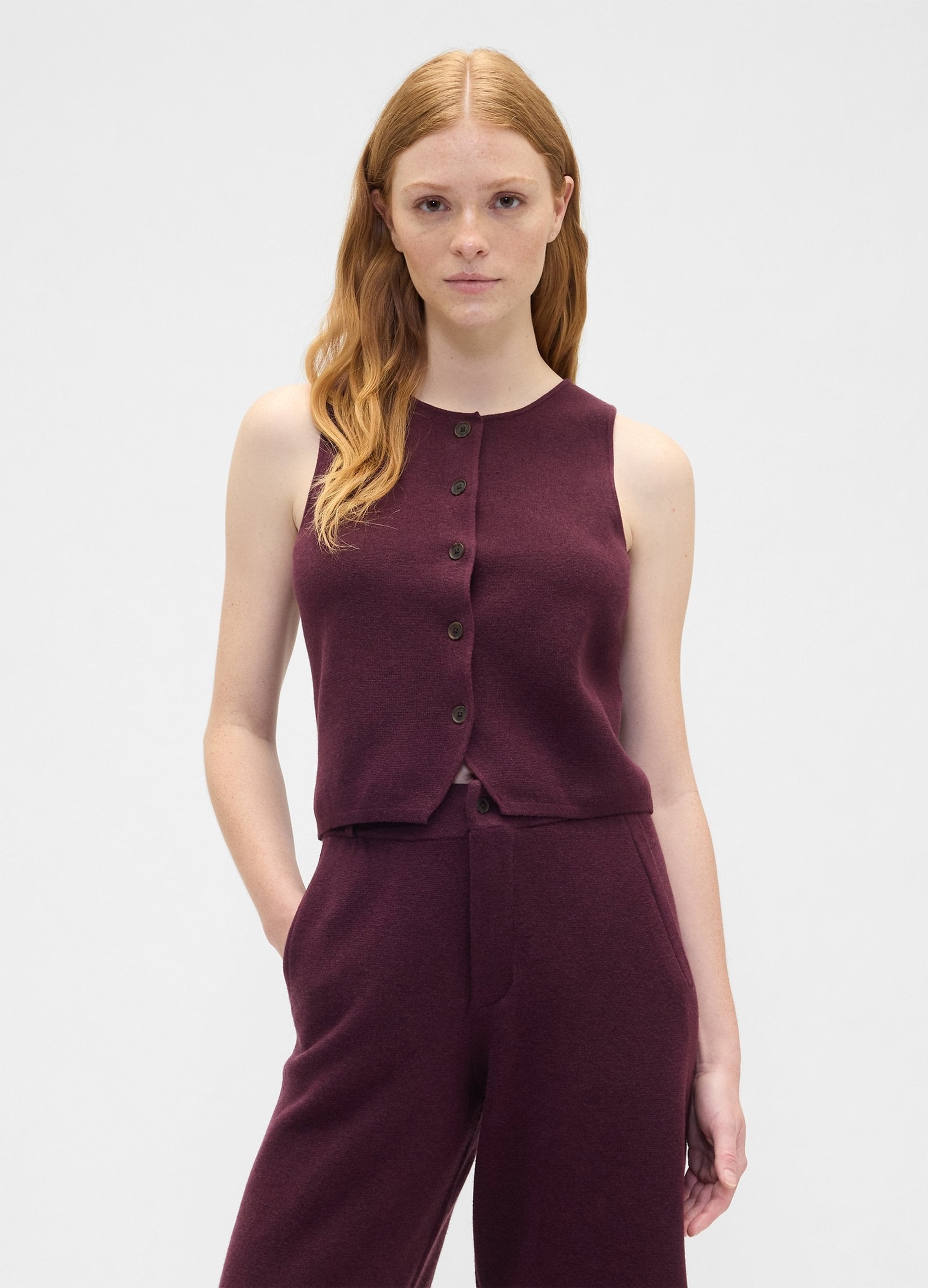 Gilet Cashsoft In Misto Fibre
