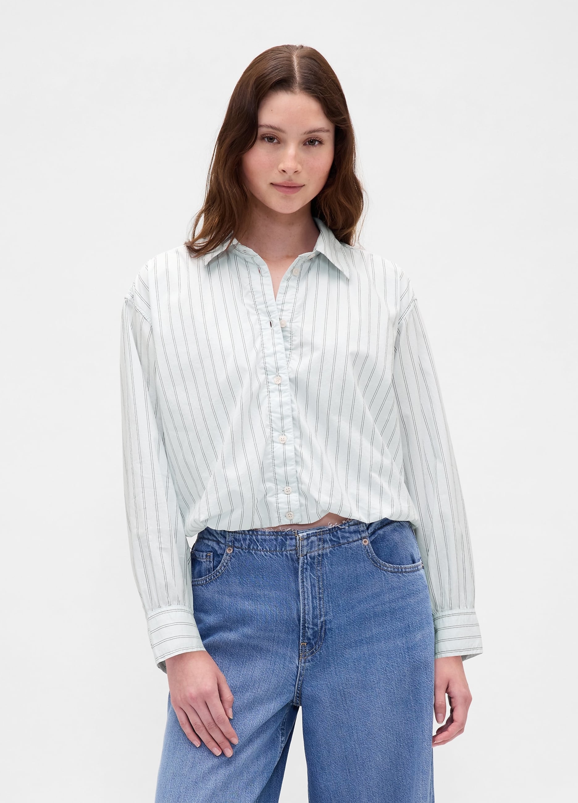 Camicia In Cotone A Righe