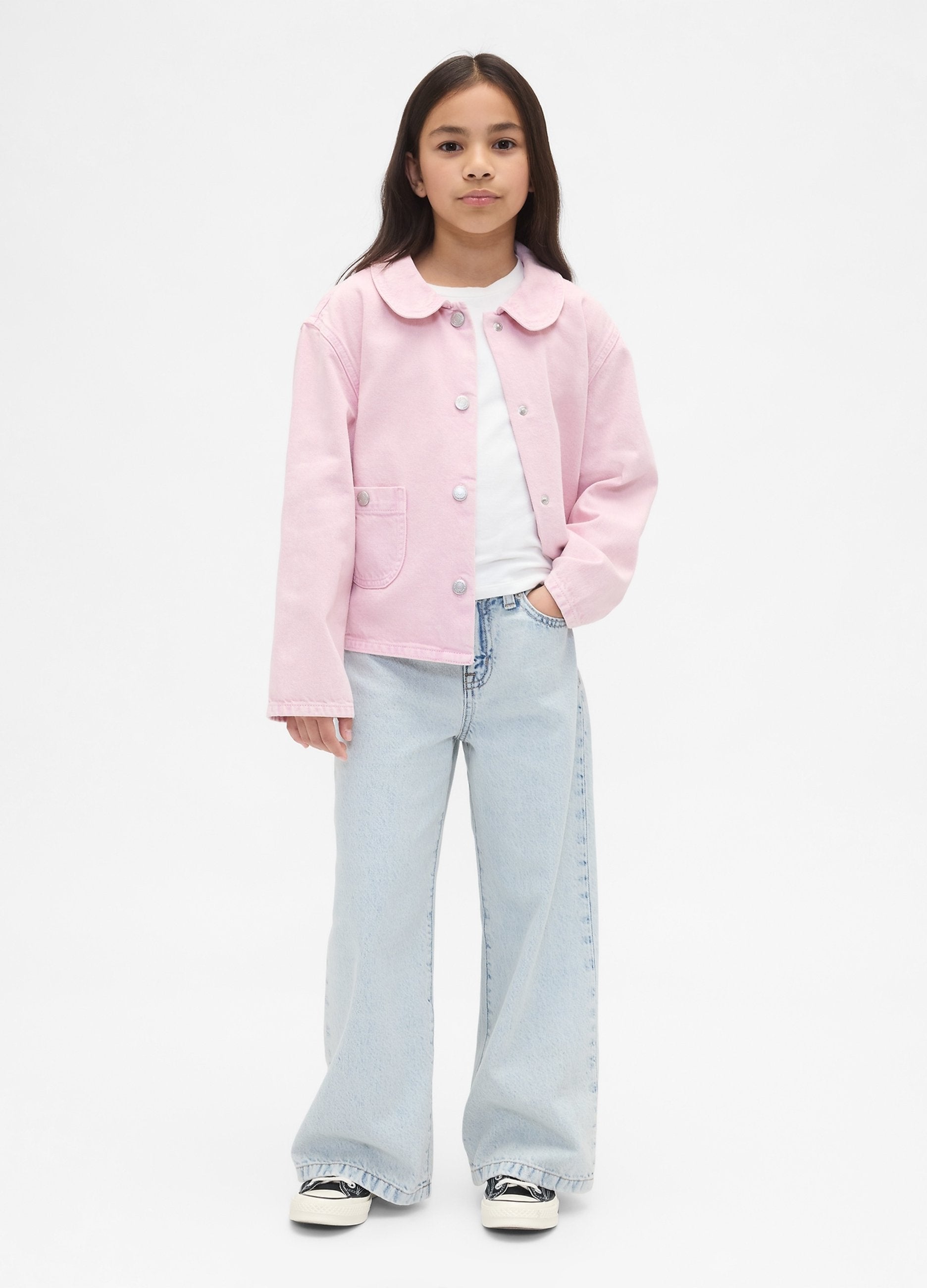 Pantaloni Denim Larghezza Ampia