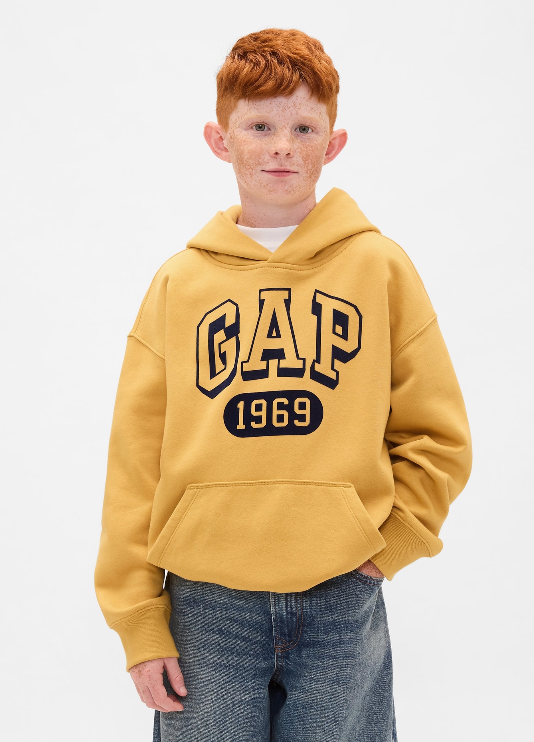 Felpa Con Logo Gap E Cappuccio