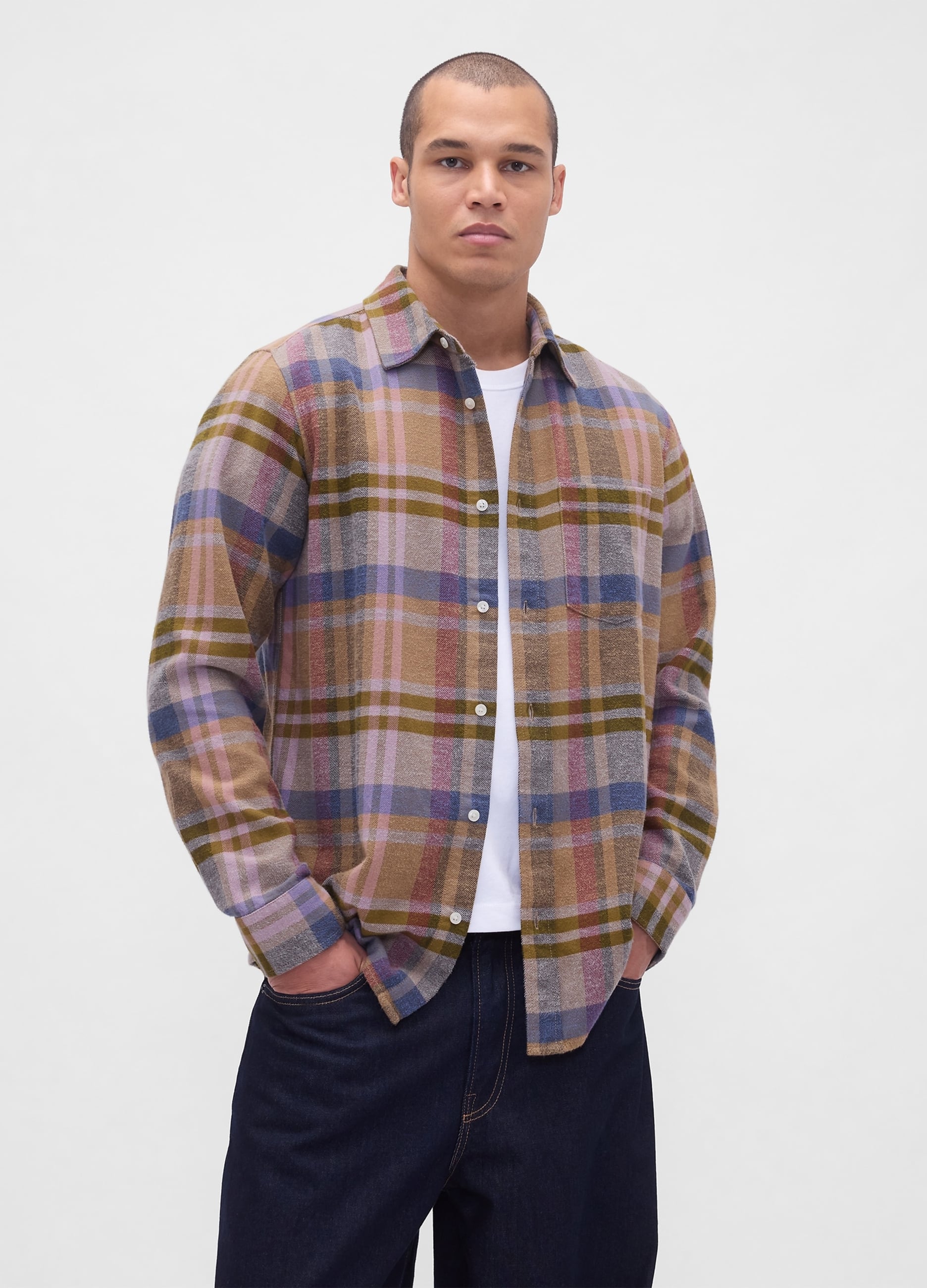 Camicia A Maniche Lunghe In Cotone