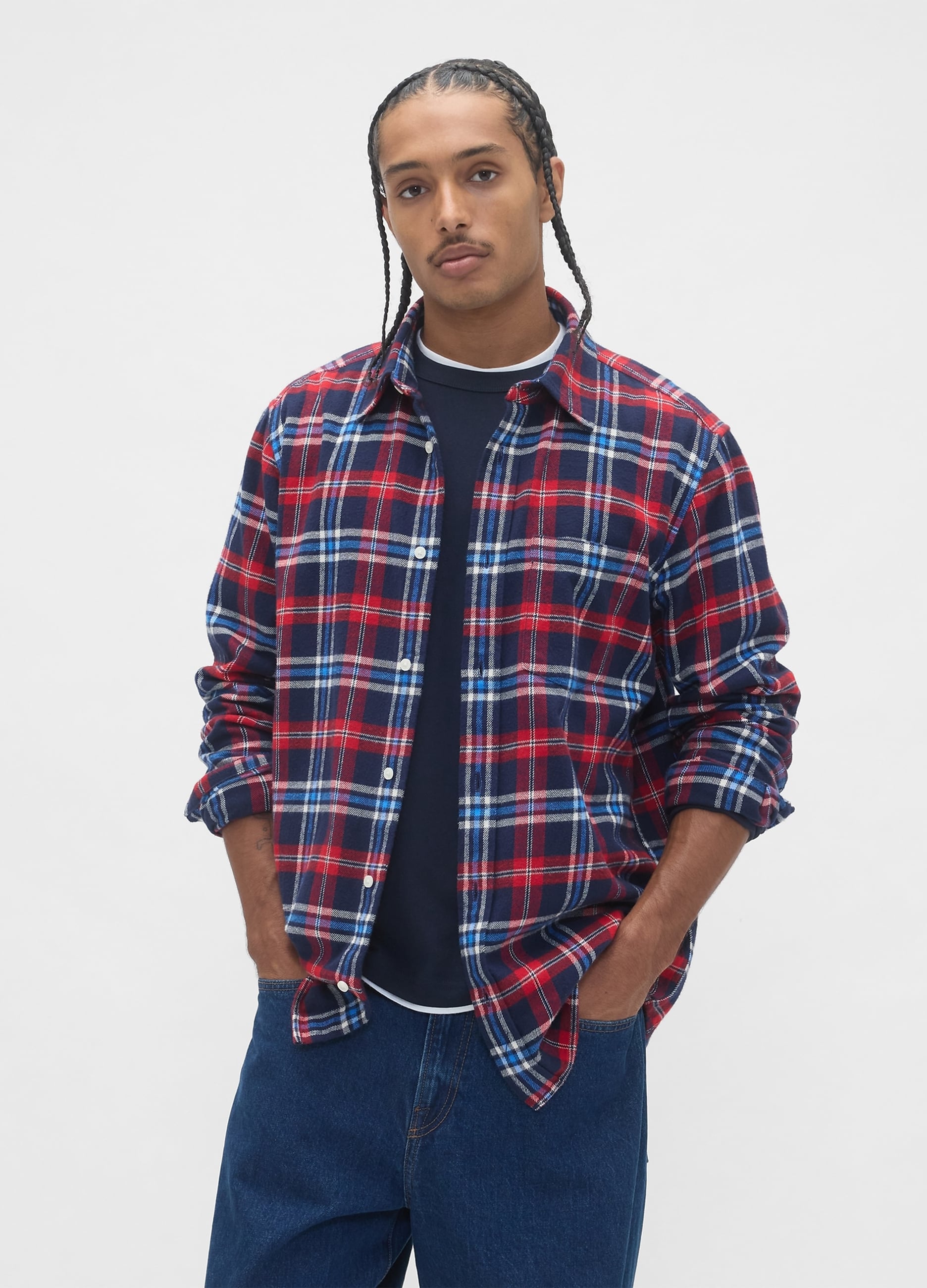 Camicia A Quadri In Cotone