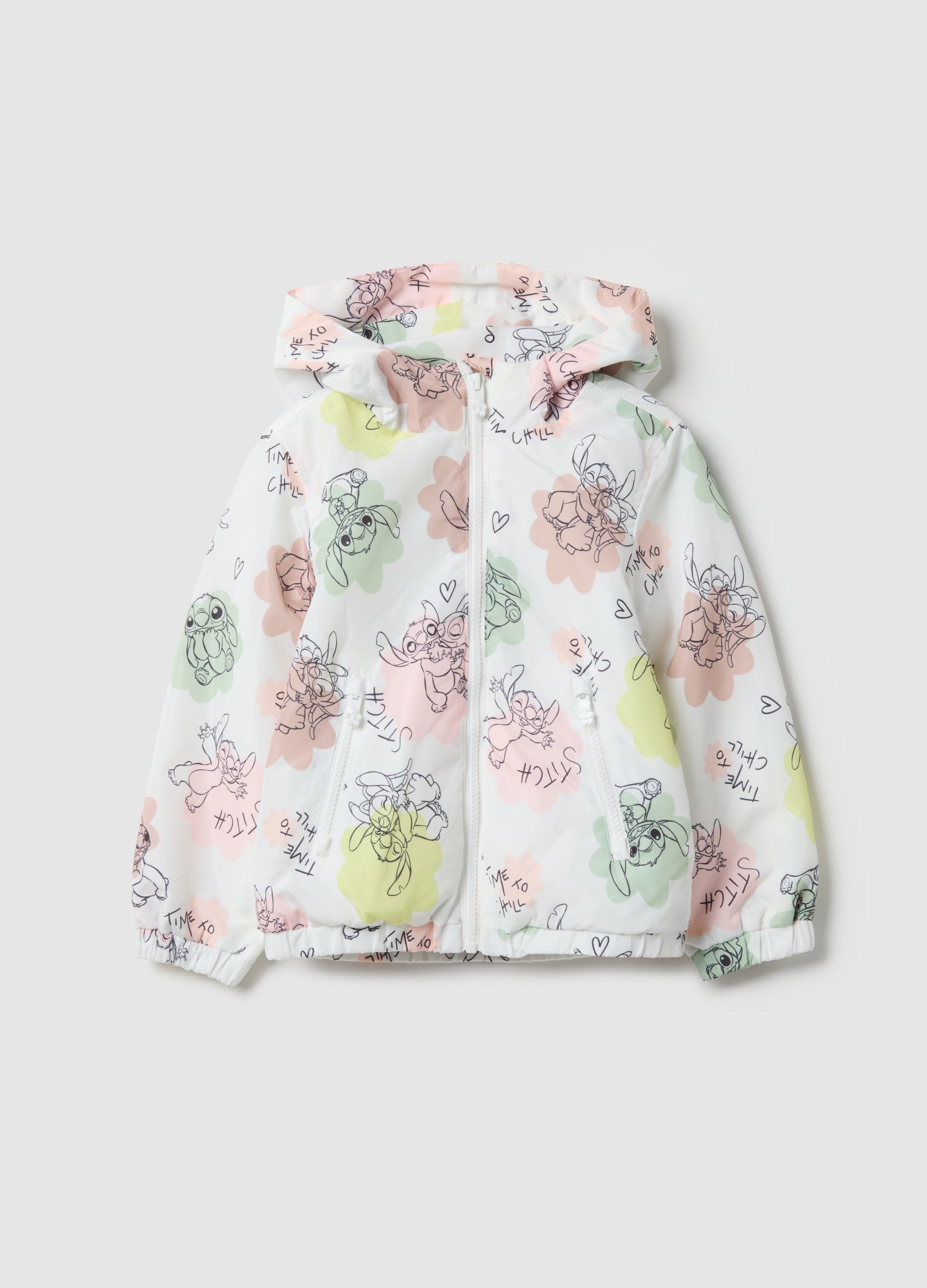 Giubbotto Imbottito Multicolor Per Bambine Regular Fit Con Cappuccio