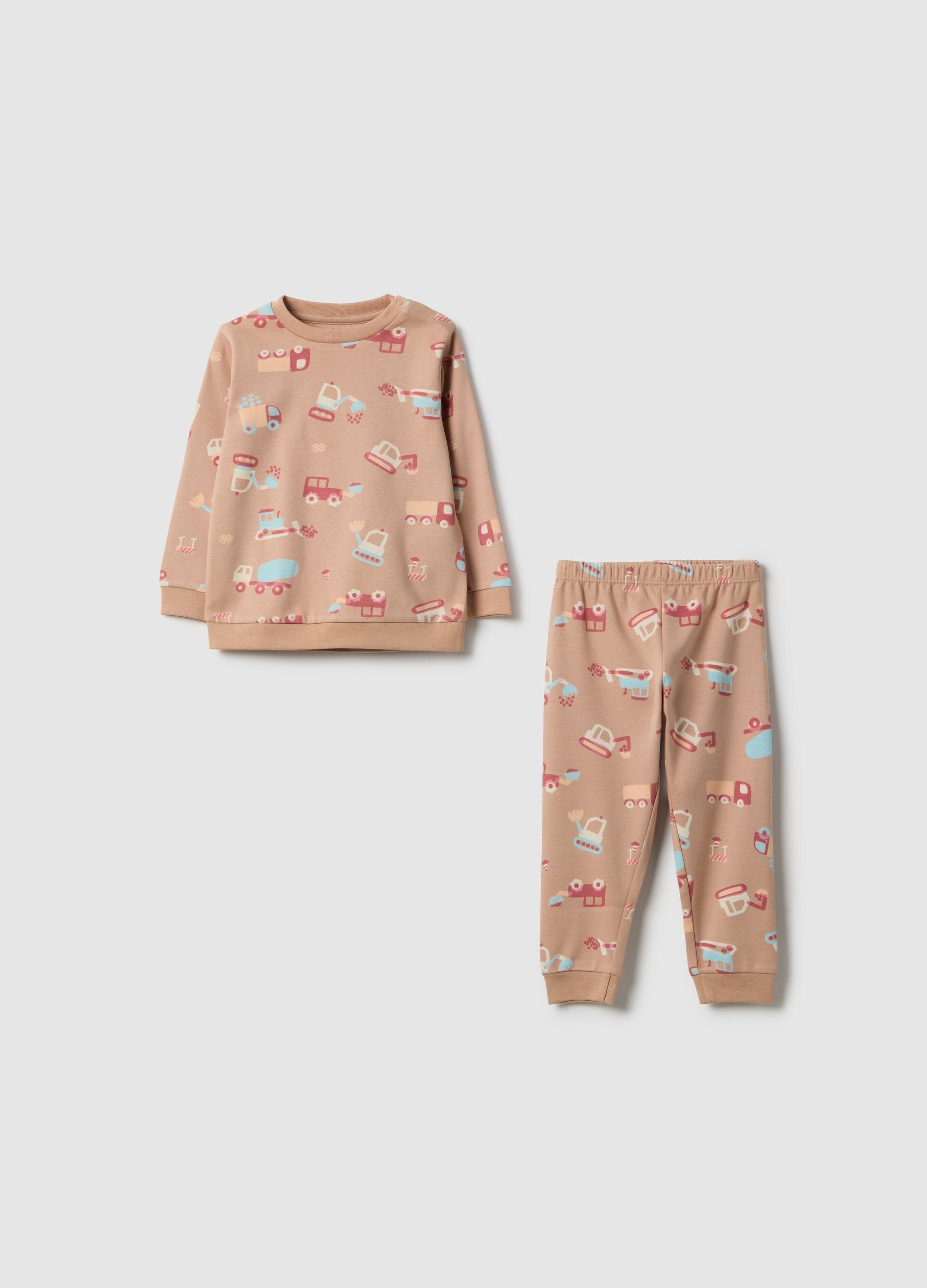 Pigiama Multicolor Da Neonato In Puro Cotone Regular Fit Con Stampe