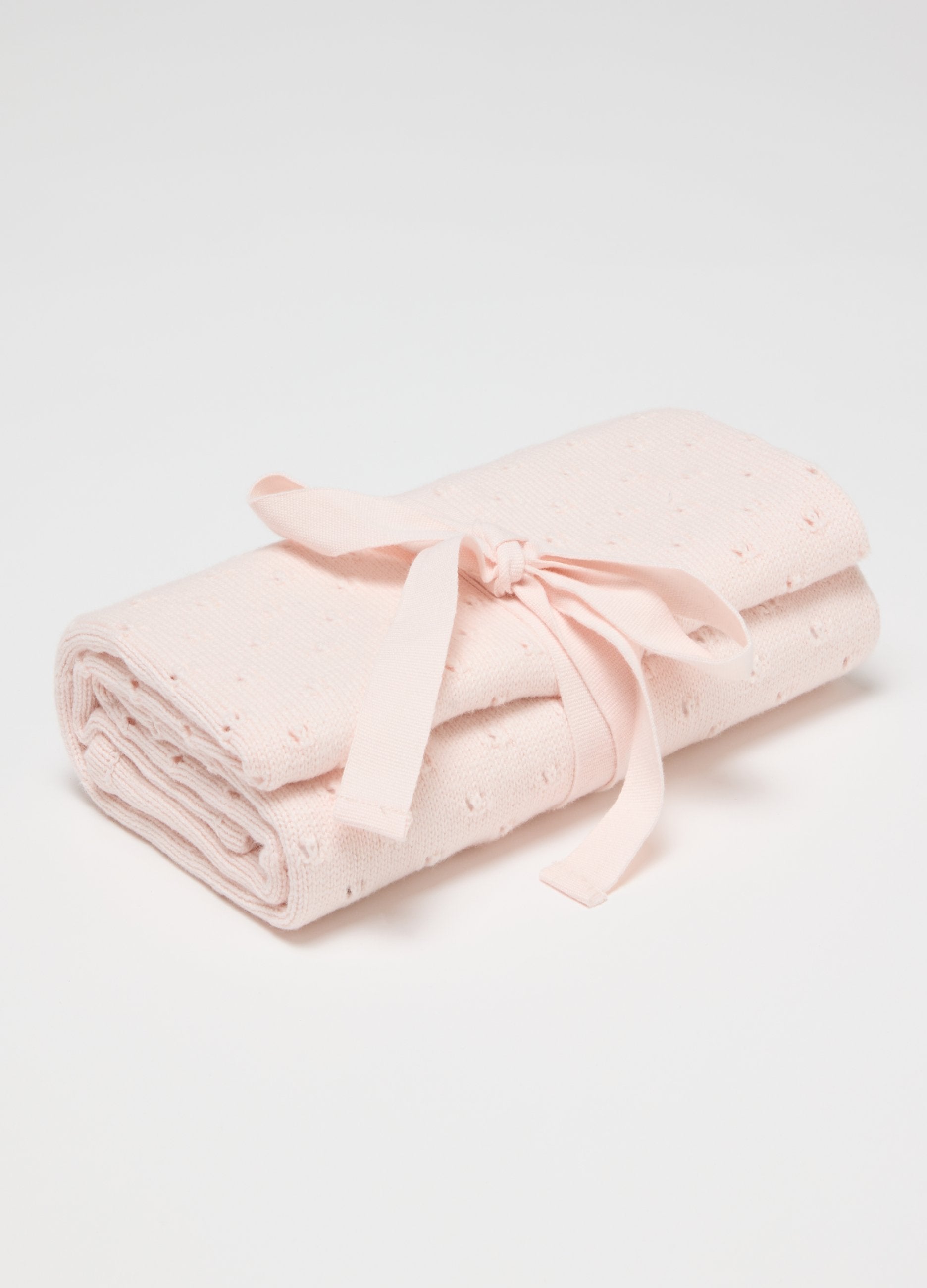 Copertina Rosa Da Neonata In Puro Cotone