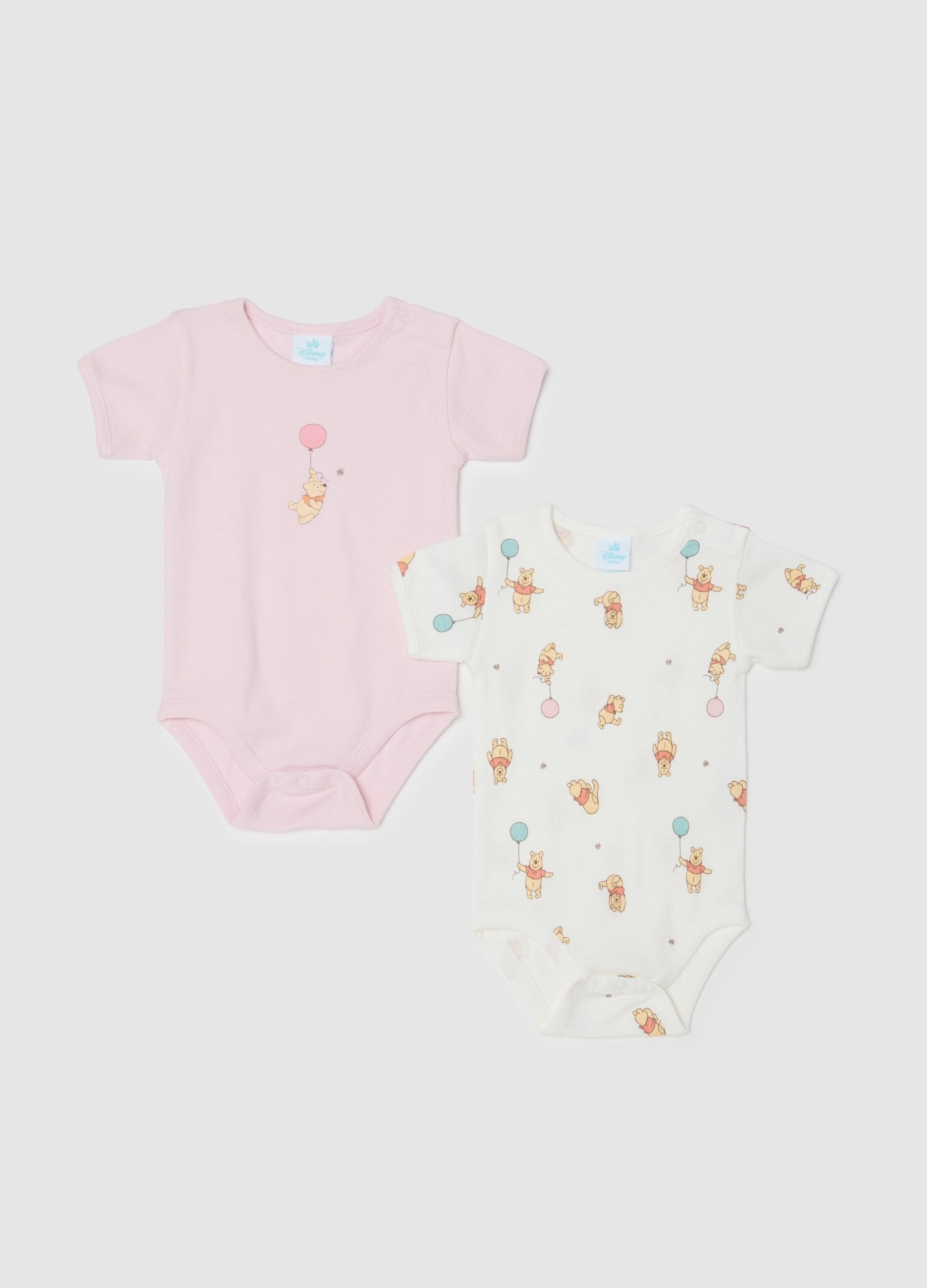Bipack Body Multicolor Da Neonata In Puro Cotone Con Stampe