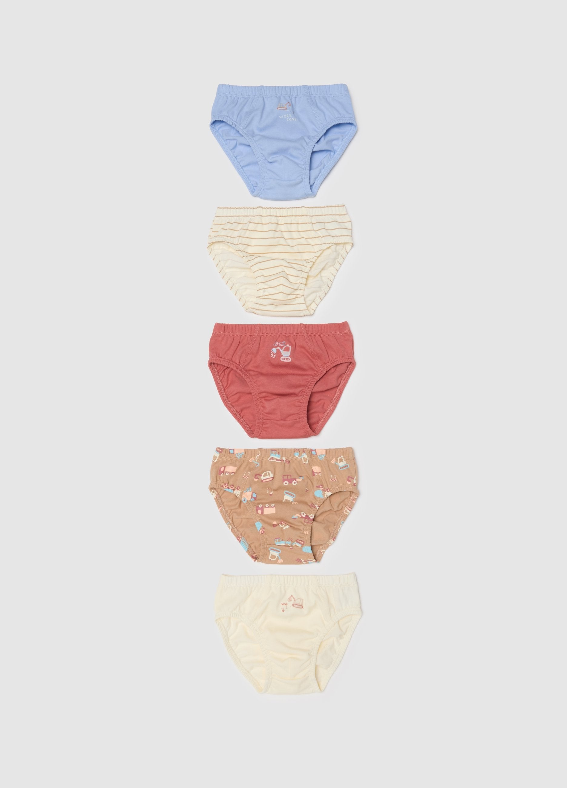 Multipack Mutandine Multicolor Da Neonato In Puro Cotone Regular Fit