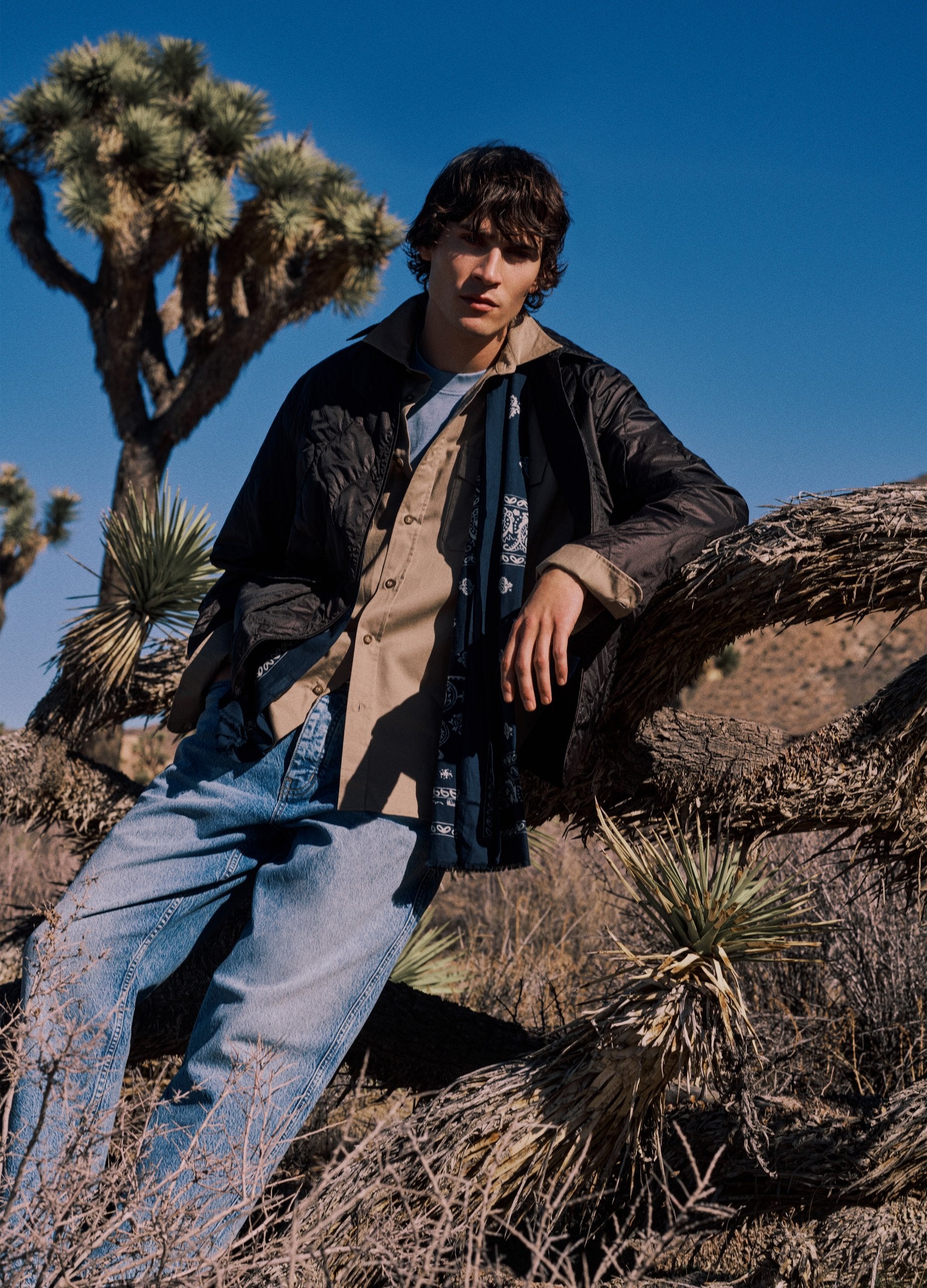 Giacca Husky Marrone Regular Fit Con Bottoni