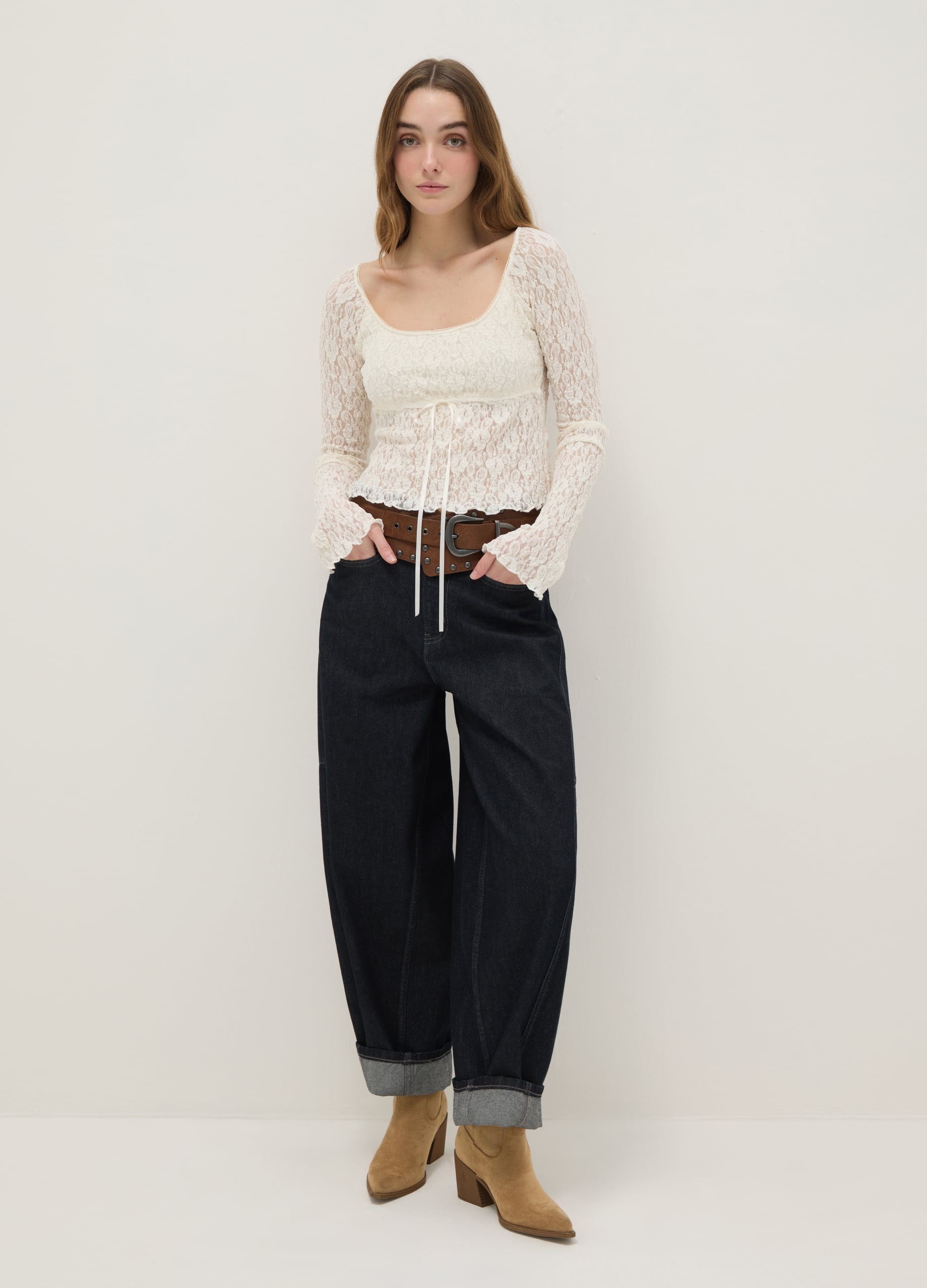 Jeans Skater In Puro Cotone Nero Regular Fit
