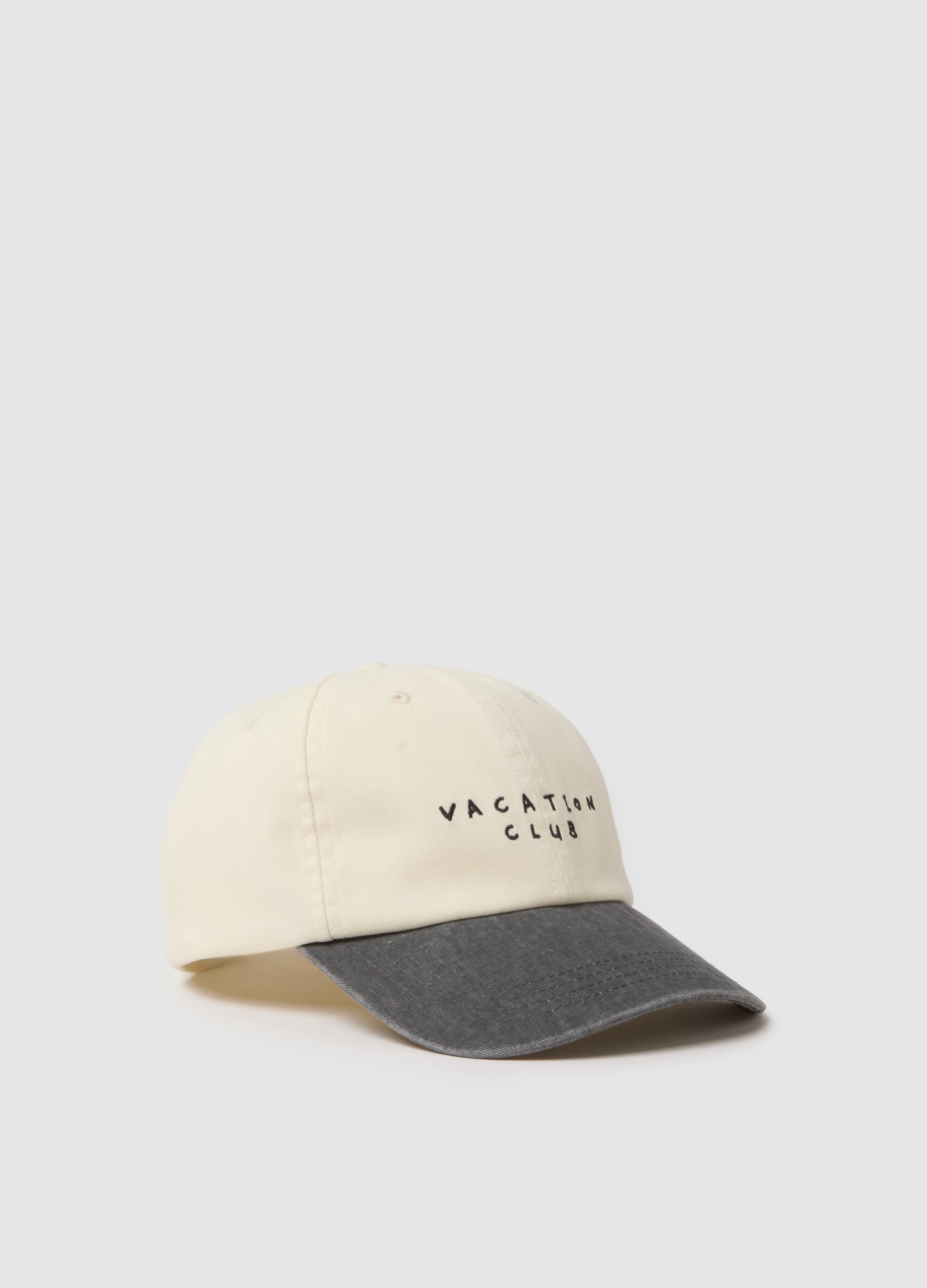 Cappello Da Baseball In Puro Cotone Multicolor Con Scritta Ricamata