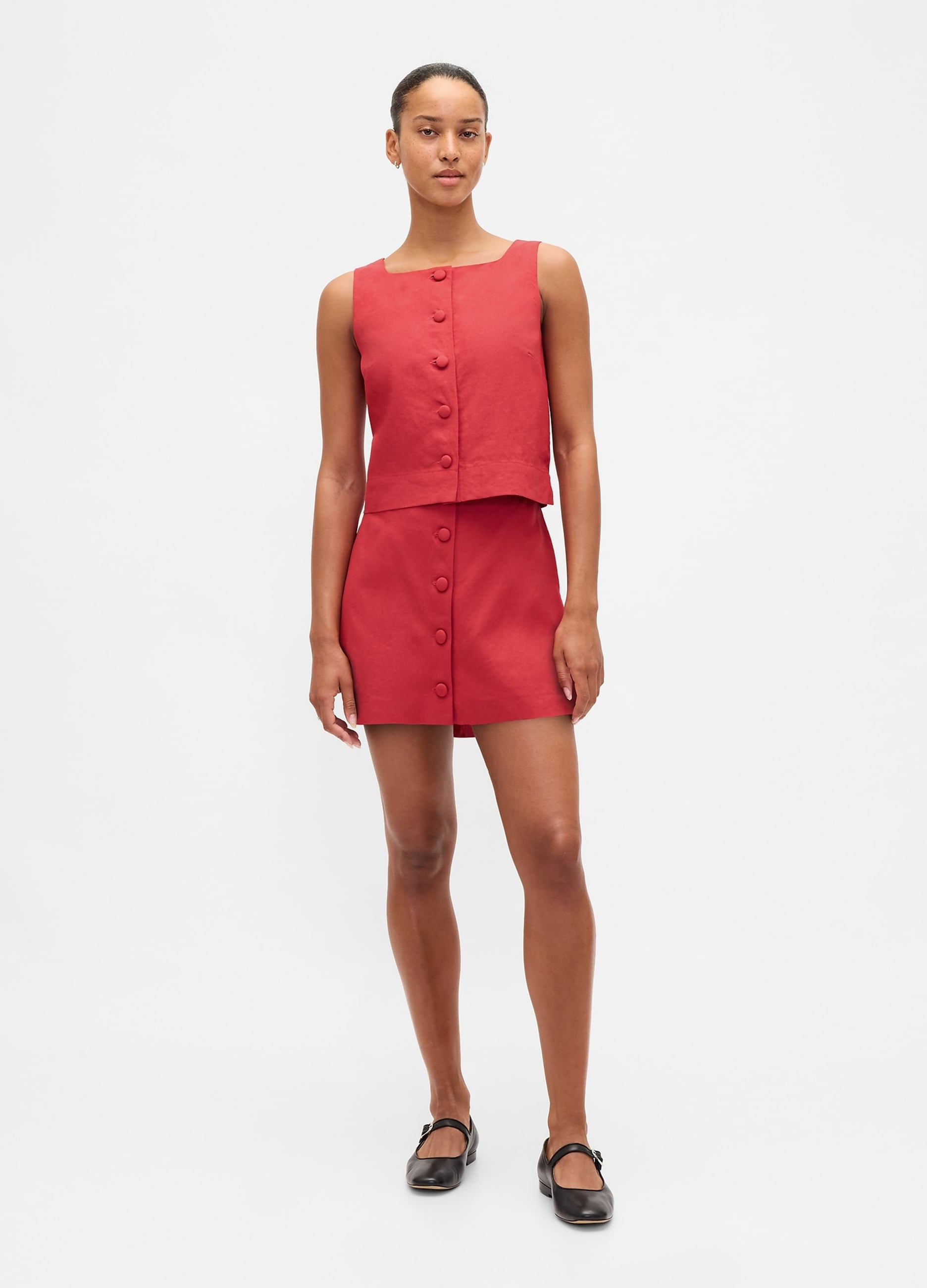 Gonna In Misto Lino Regular Fit