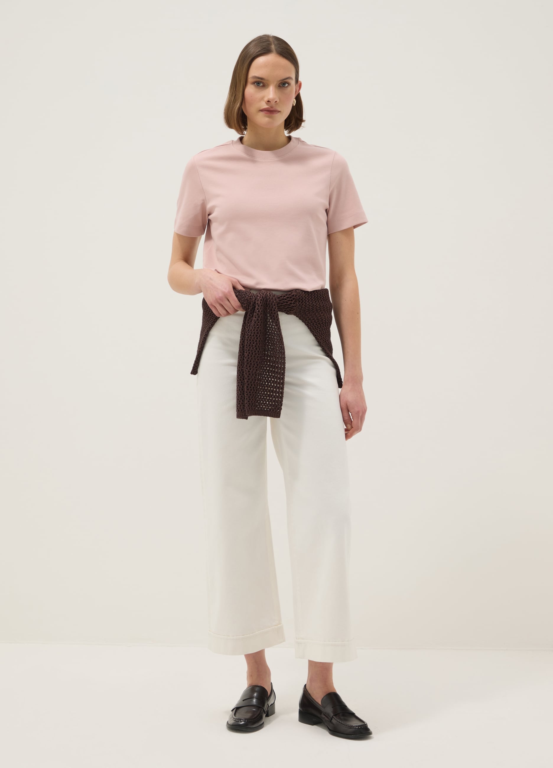 T-shirt The Iconic Tee Rosa In Puro Cotone Relaxed Fit