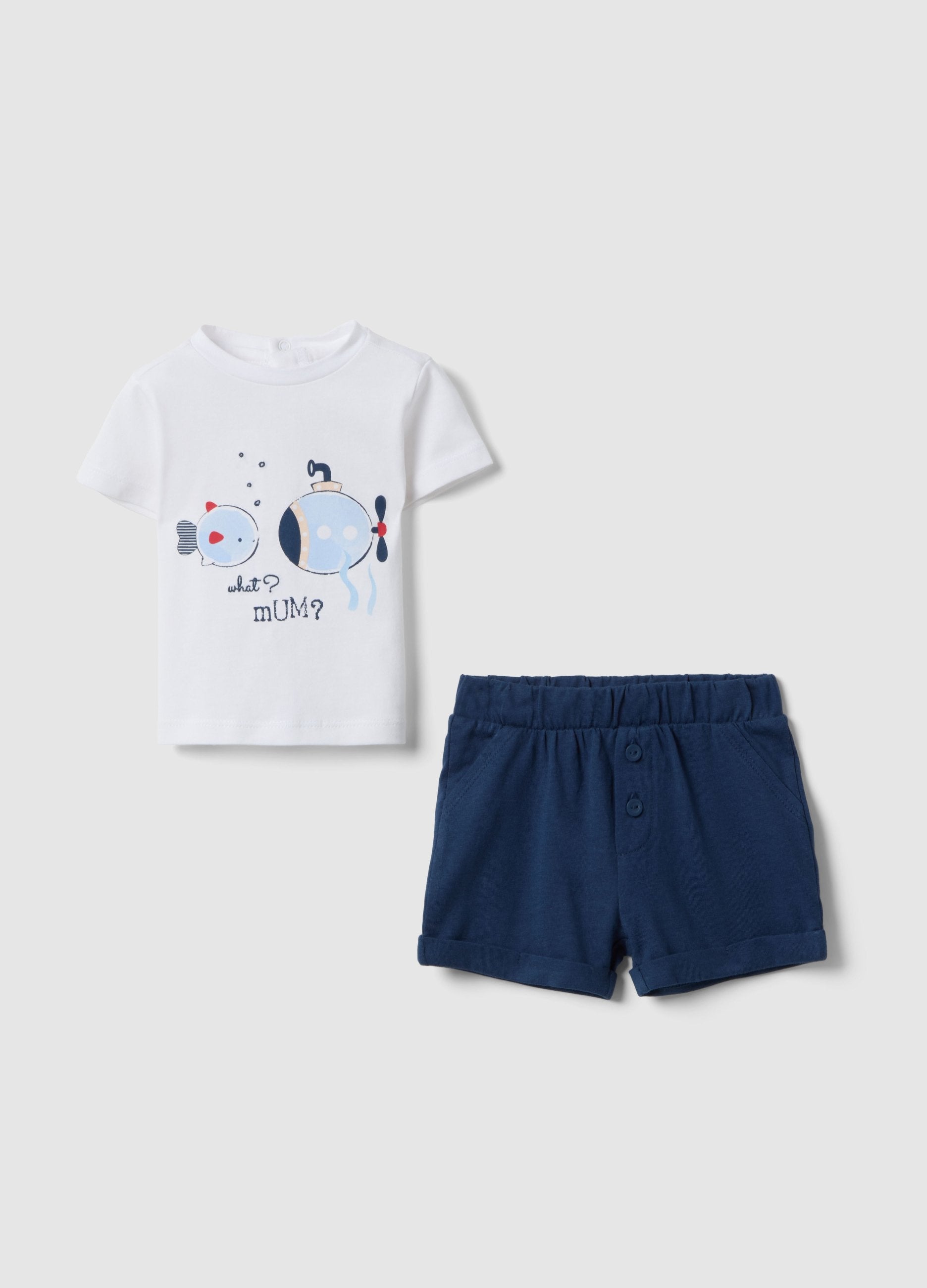 Set In Puro Cotone Multicolor Da Neonato Regular Fit Con Stampe