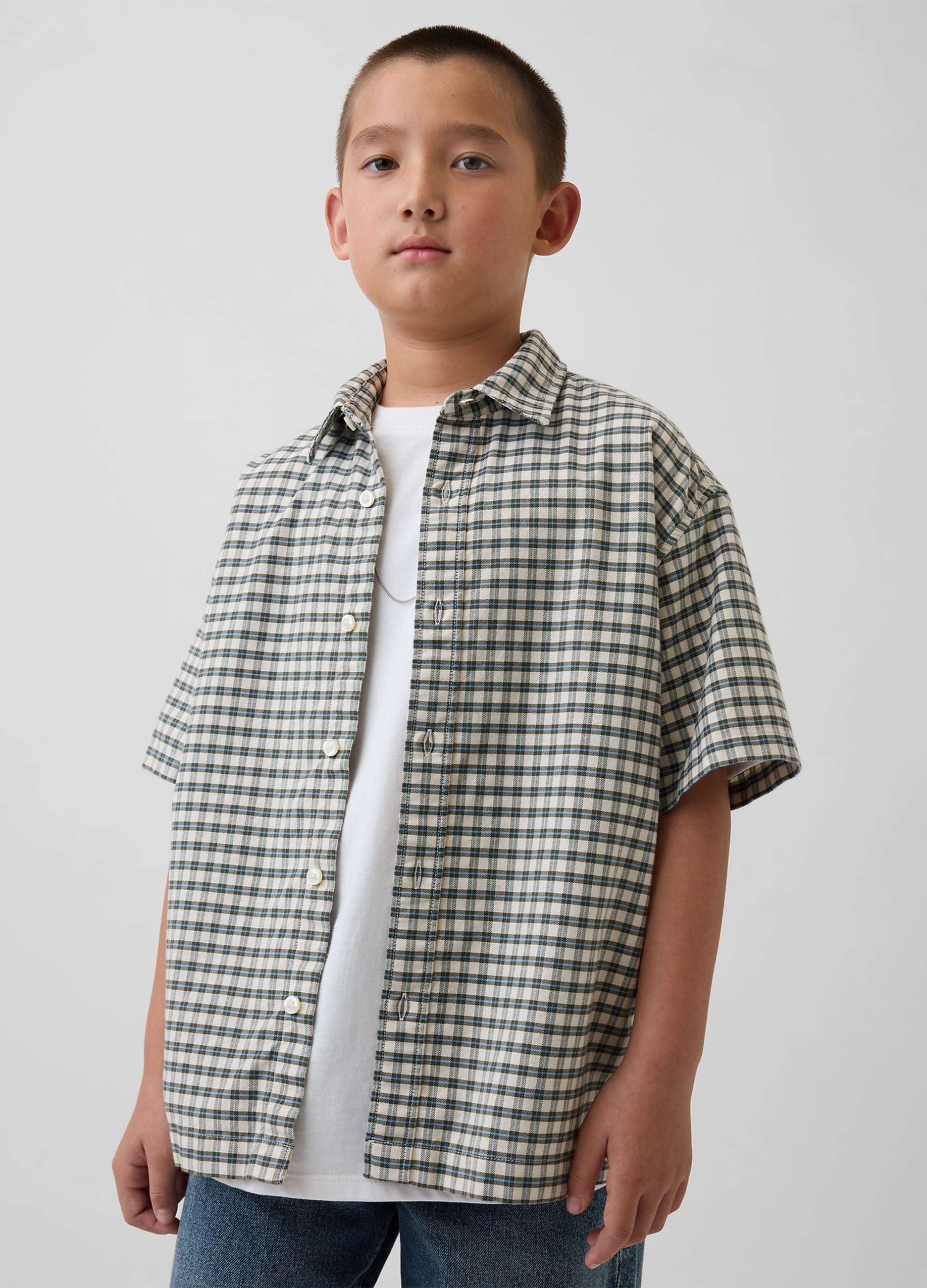 Camicia In Cotone A Quadri