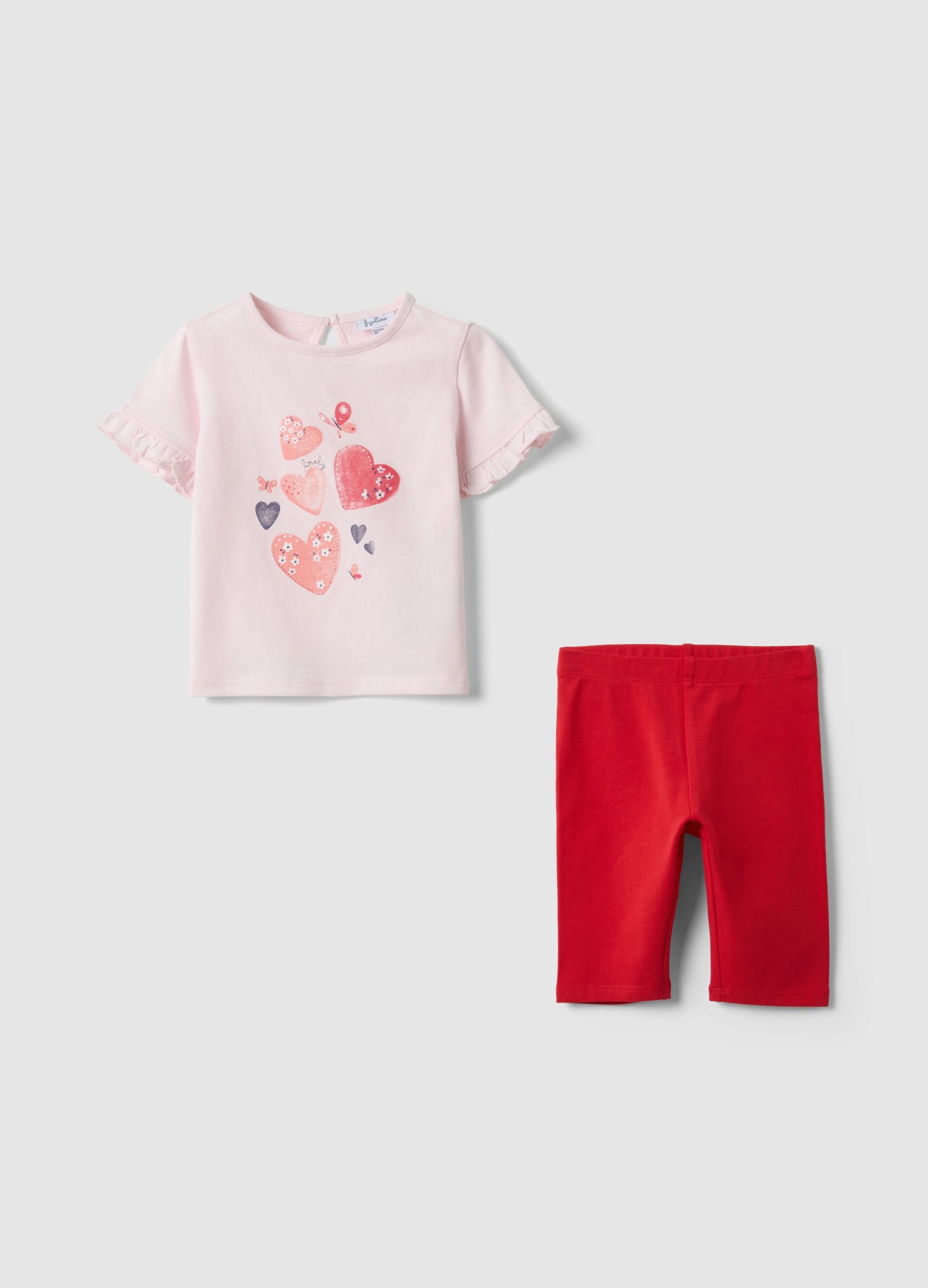Set In Puro Cotone Multicolor Da Bimba Regular Fit