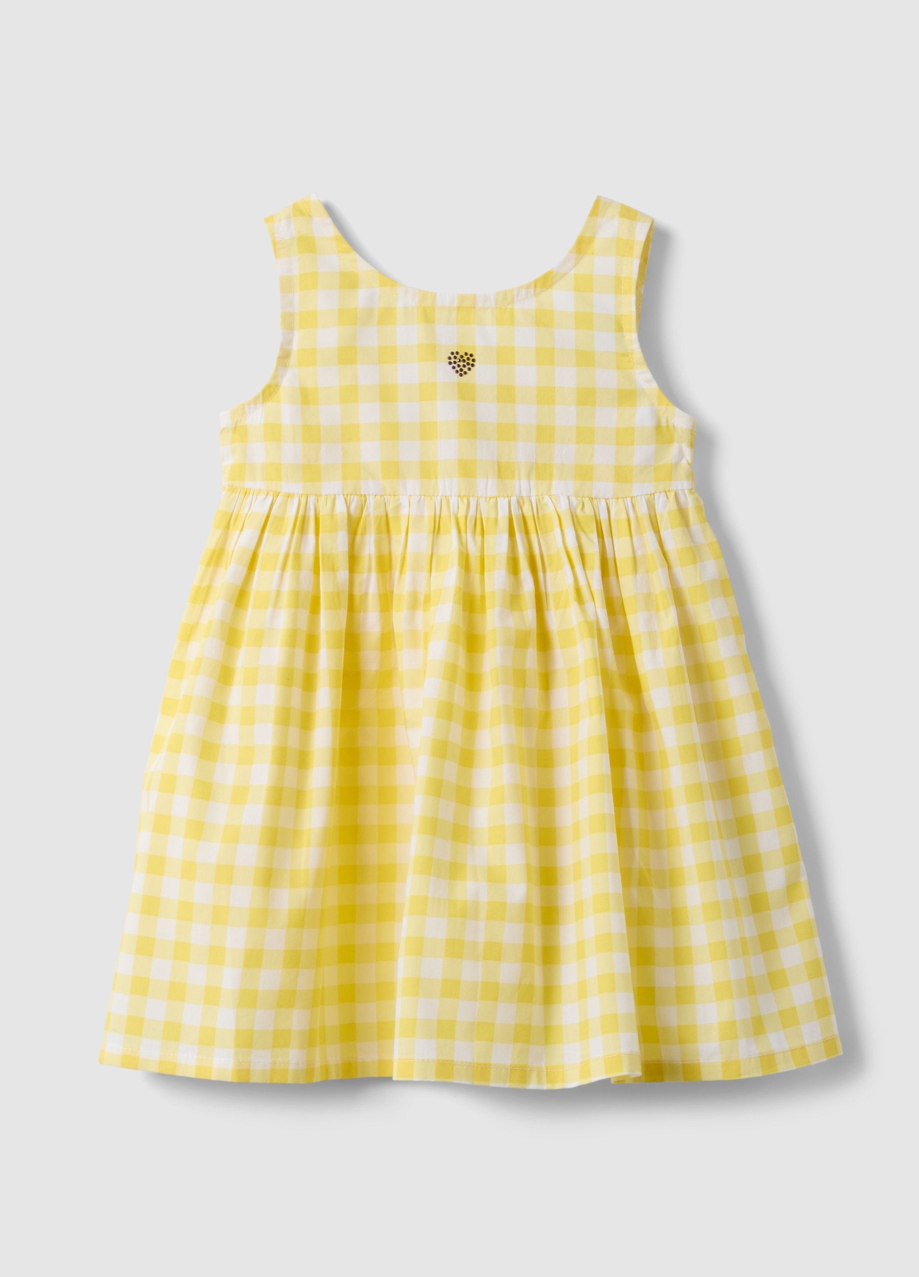 Vestito In Puro Cotone A Quadri Multicolor Da Bimba Regular Fit
