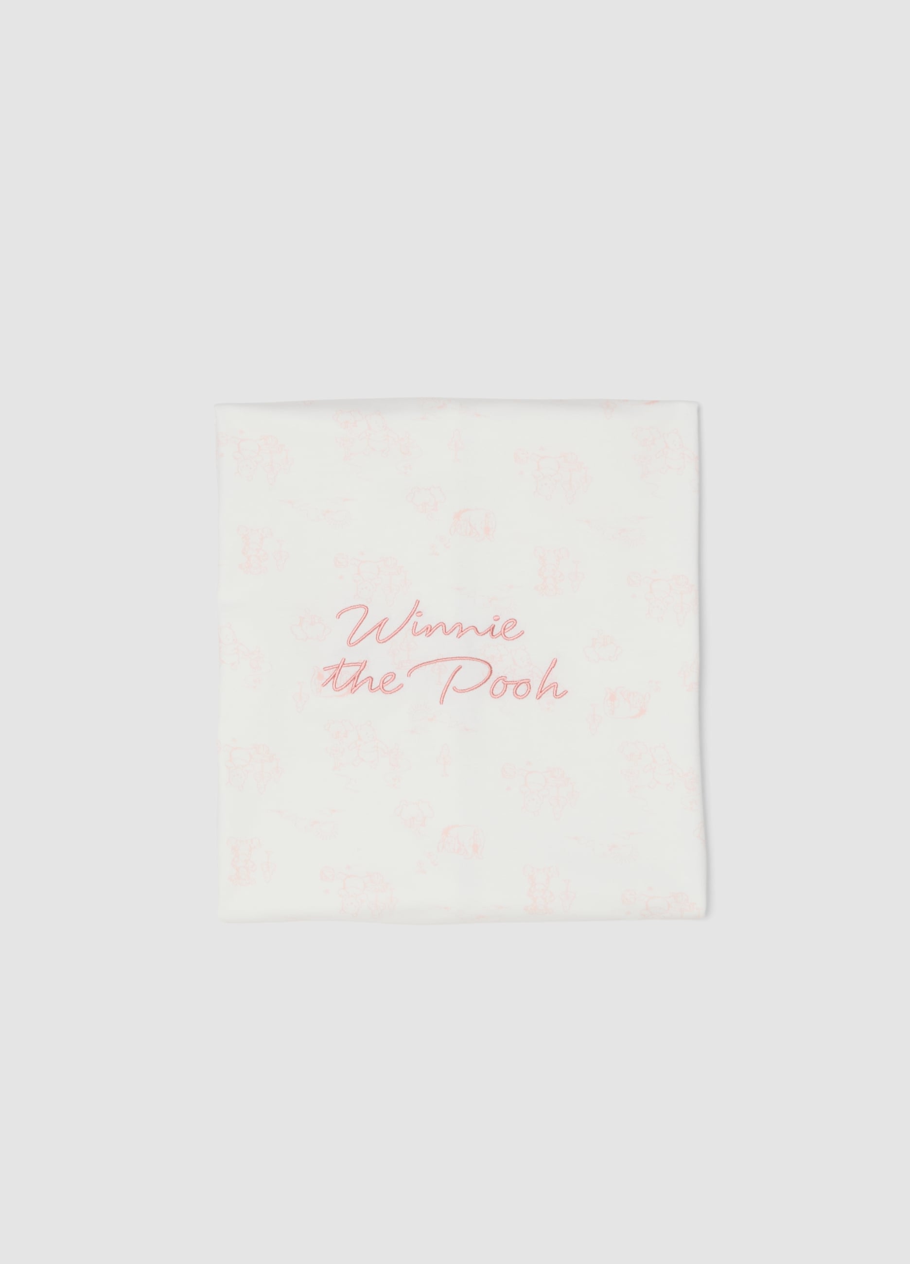 Copertina In Puro Cotone Organico Bianca Da Neonata Winnie-the-pooh