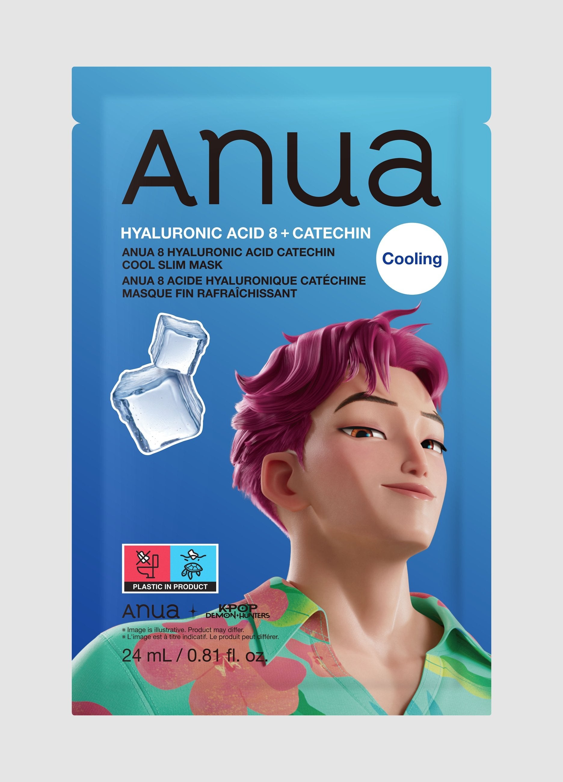 8 Hyaluronic Acid Catechin Cool Slim Mask 24ml - Anua Kpop Demon Hunters