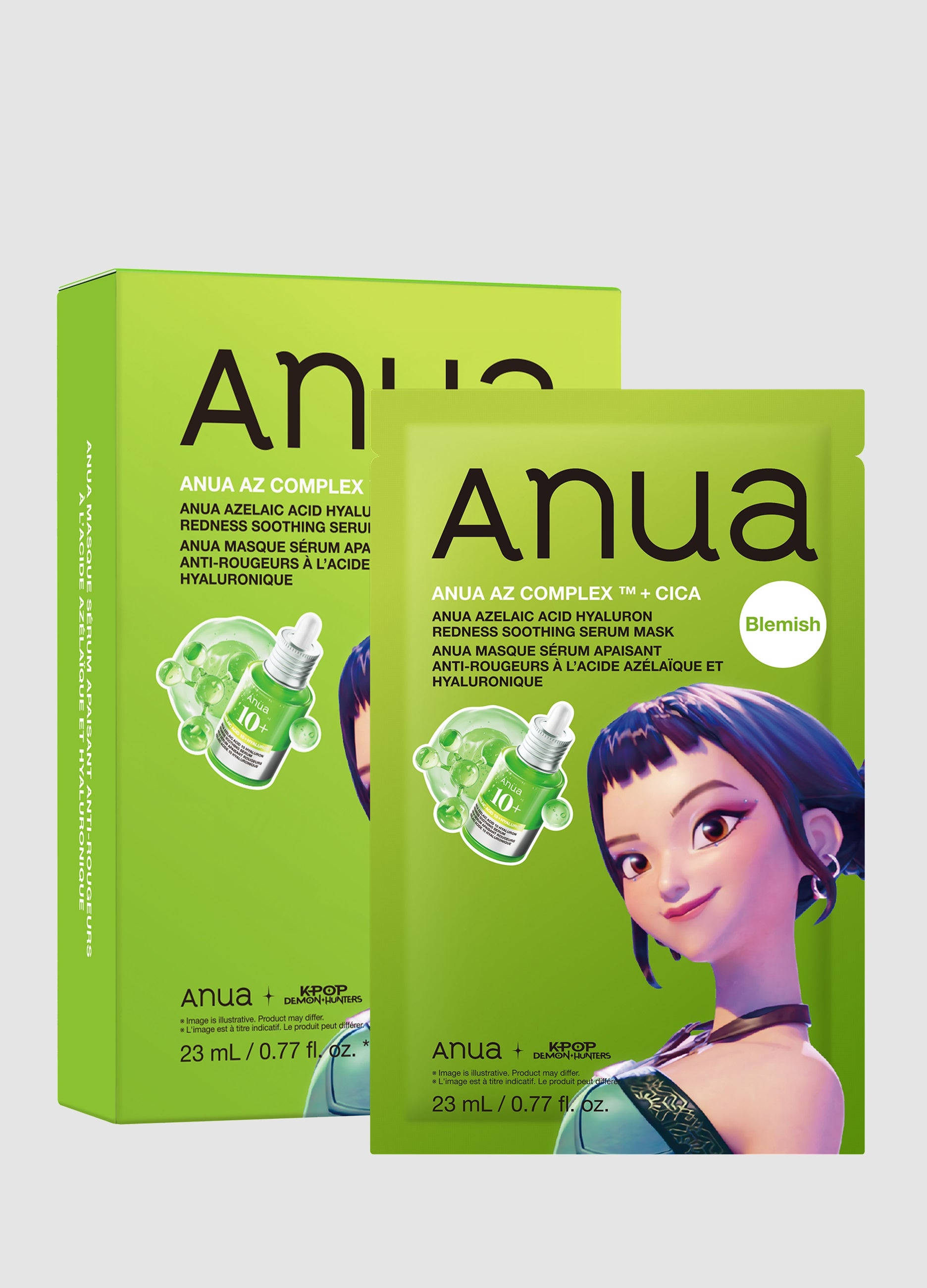 Azelaic Acid Hyaluron Redness Soothing Serum Mask 23ml - Anua Kpop Demon Hunters