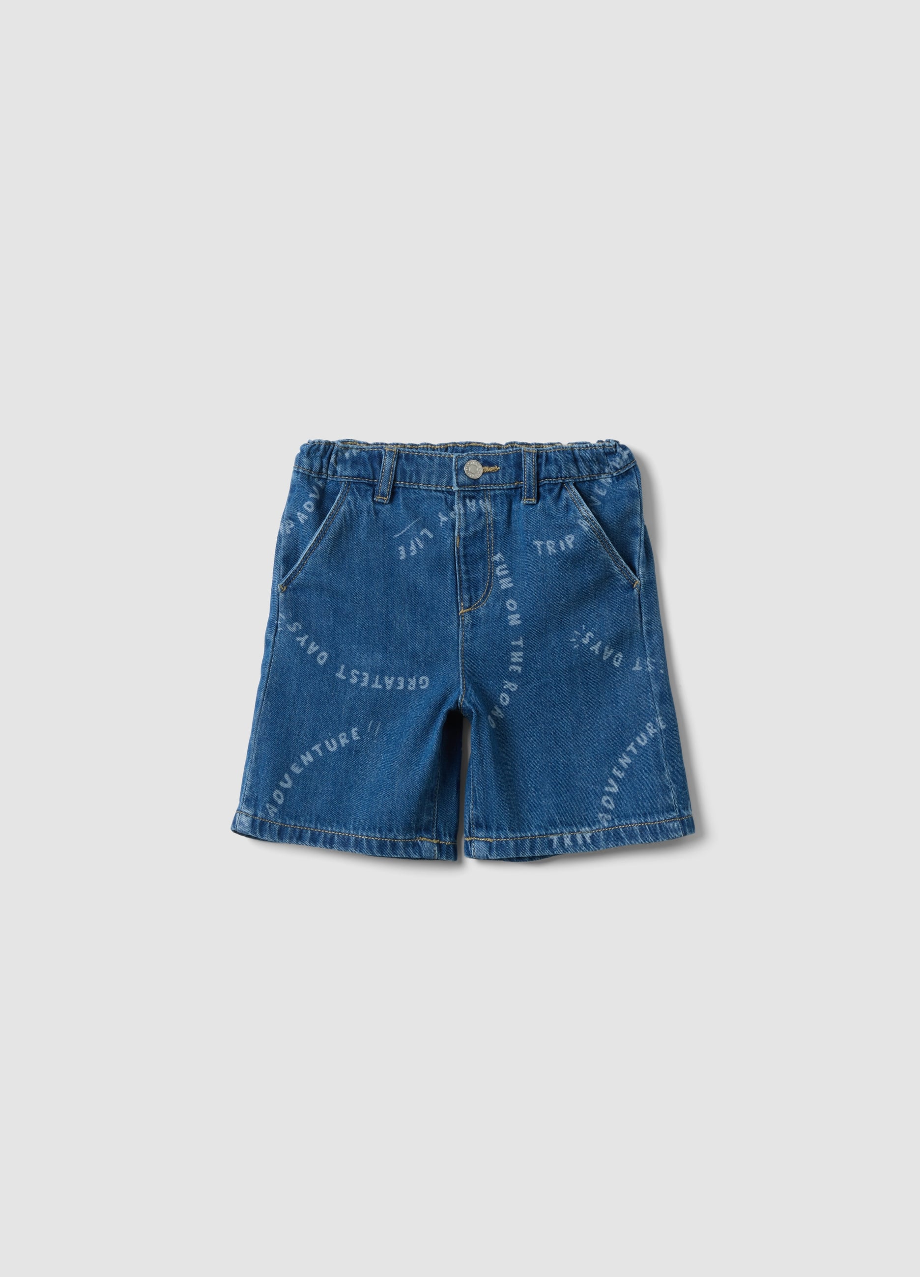Shorts Per Bimbo In Puro Cotone Con Stampe Regular Fit