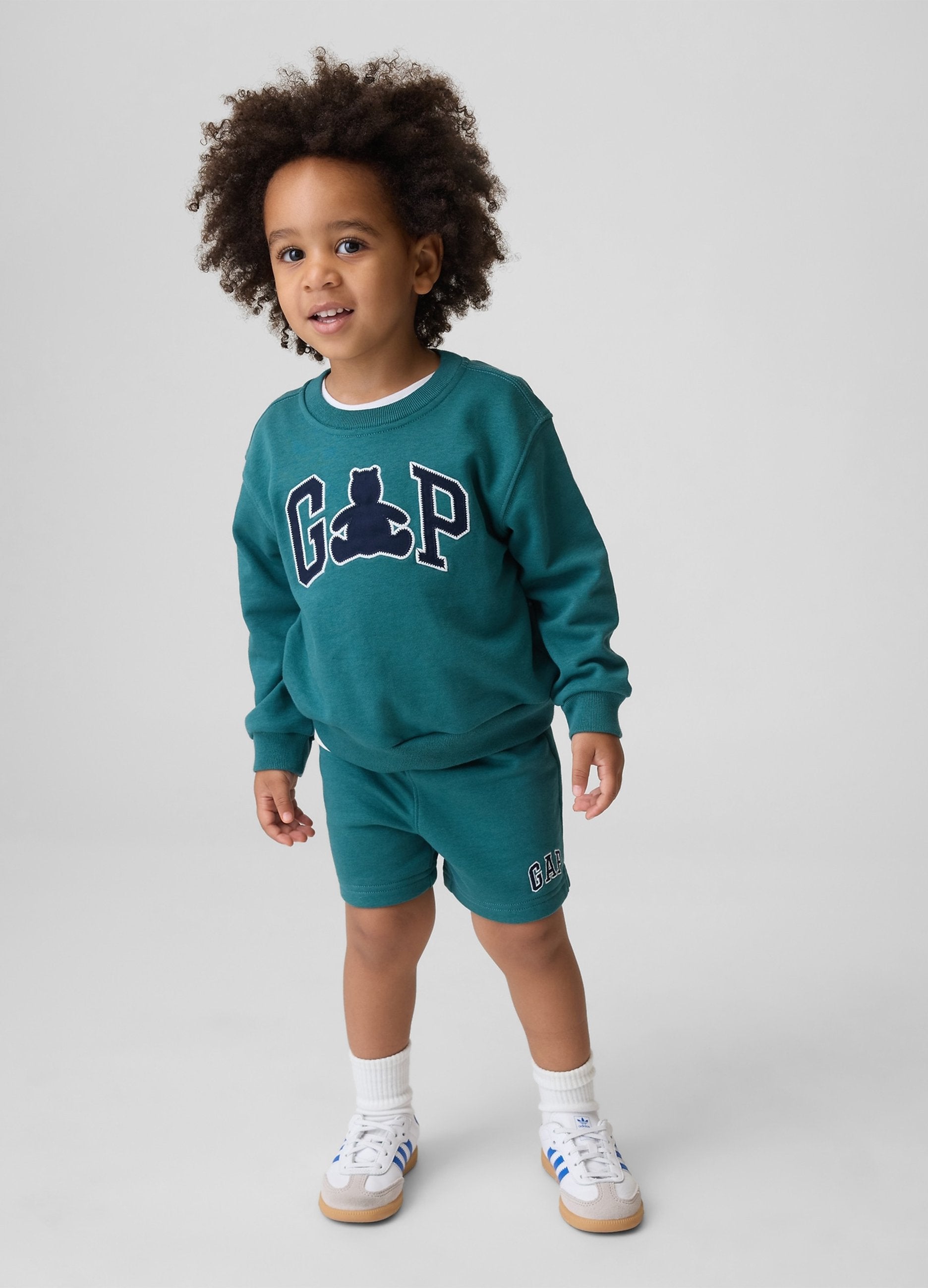 Set Felpa E Shorts In Misto Cotone Con Logo Gap
