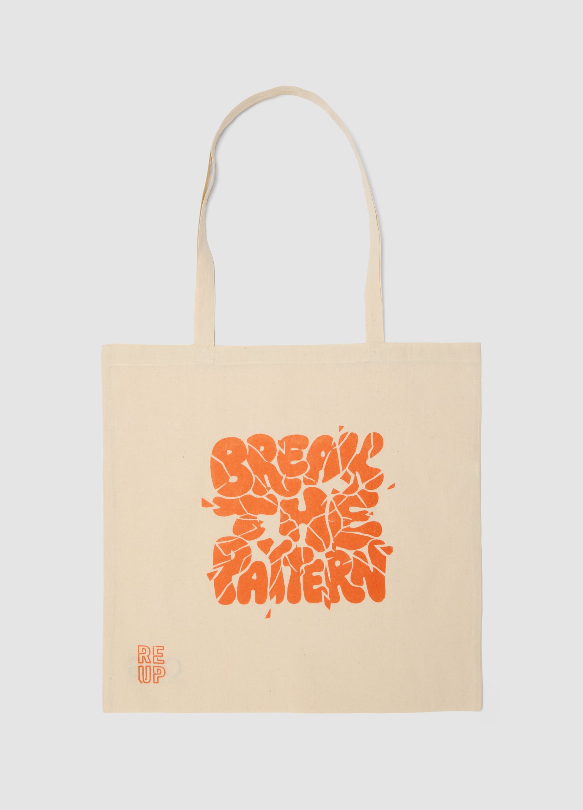 Shopper Re-up Con Stampa Serigrafica "break The Pattern"