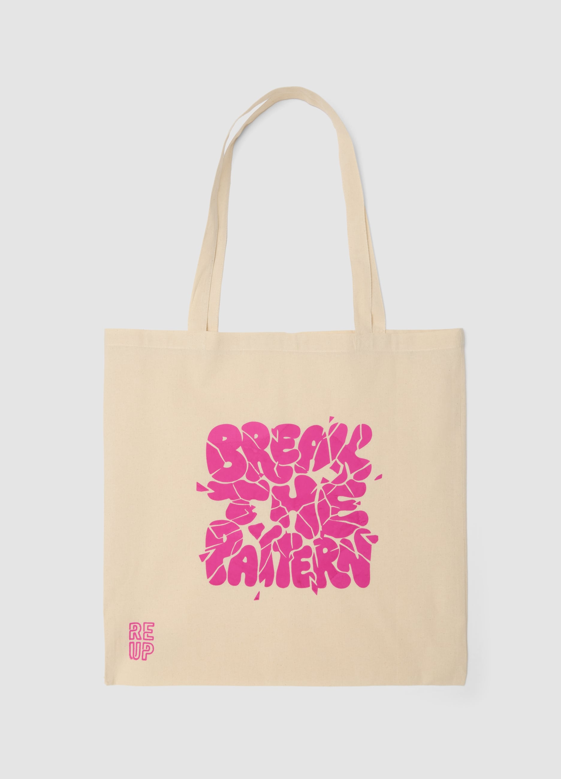 Shopper Re-up Con Stampa Serigrafica "break The Pattern"