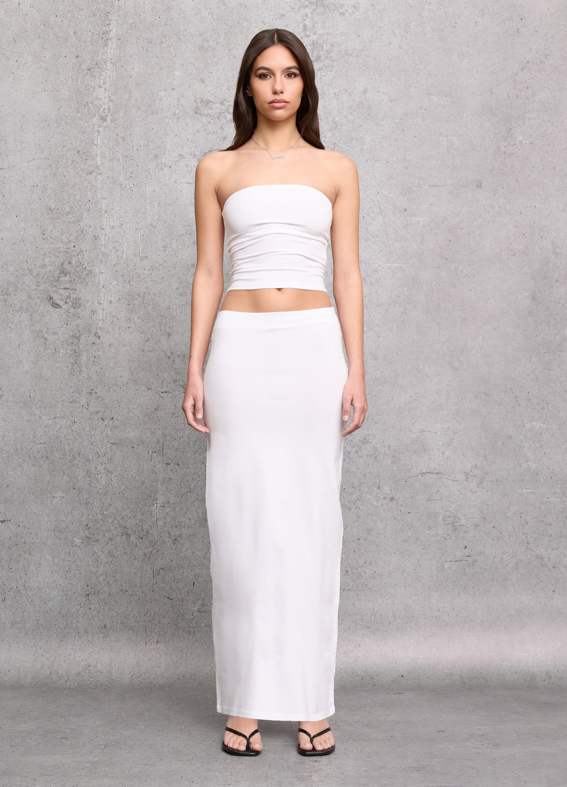 Long Skirt White