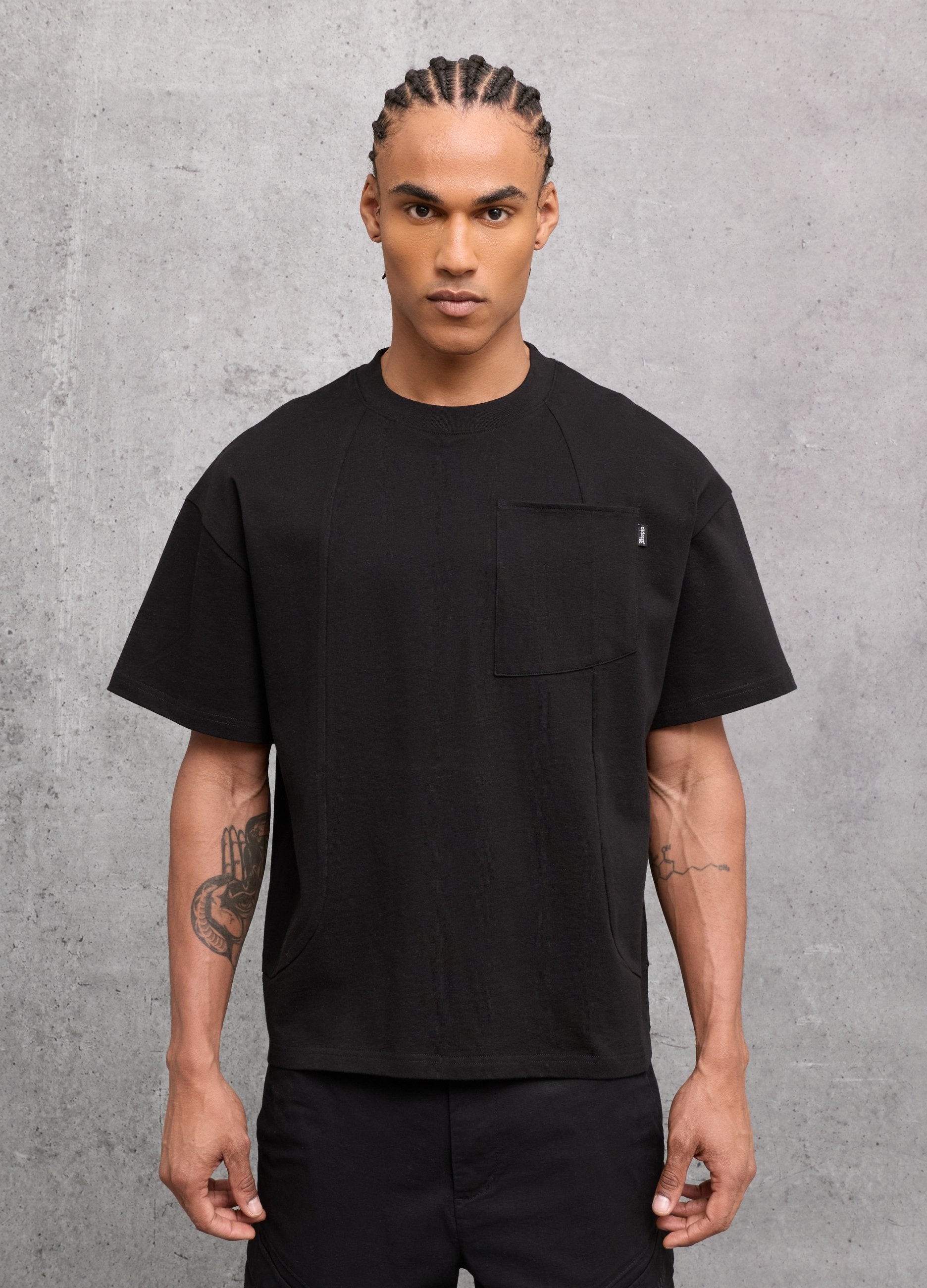 Graphic T-shirt Pocket Black