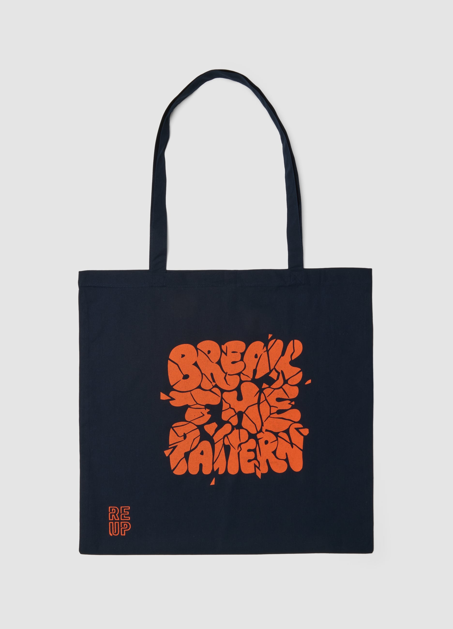 Shopper Re-up Con Stampa Serigrafica "break The Pattern"