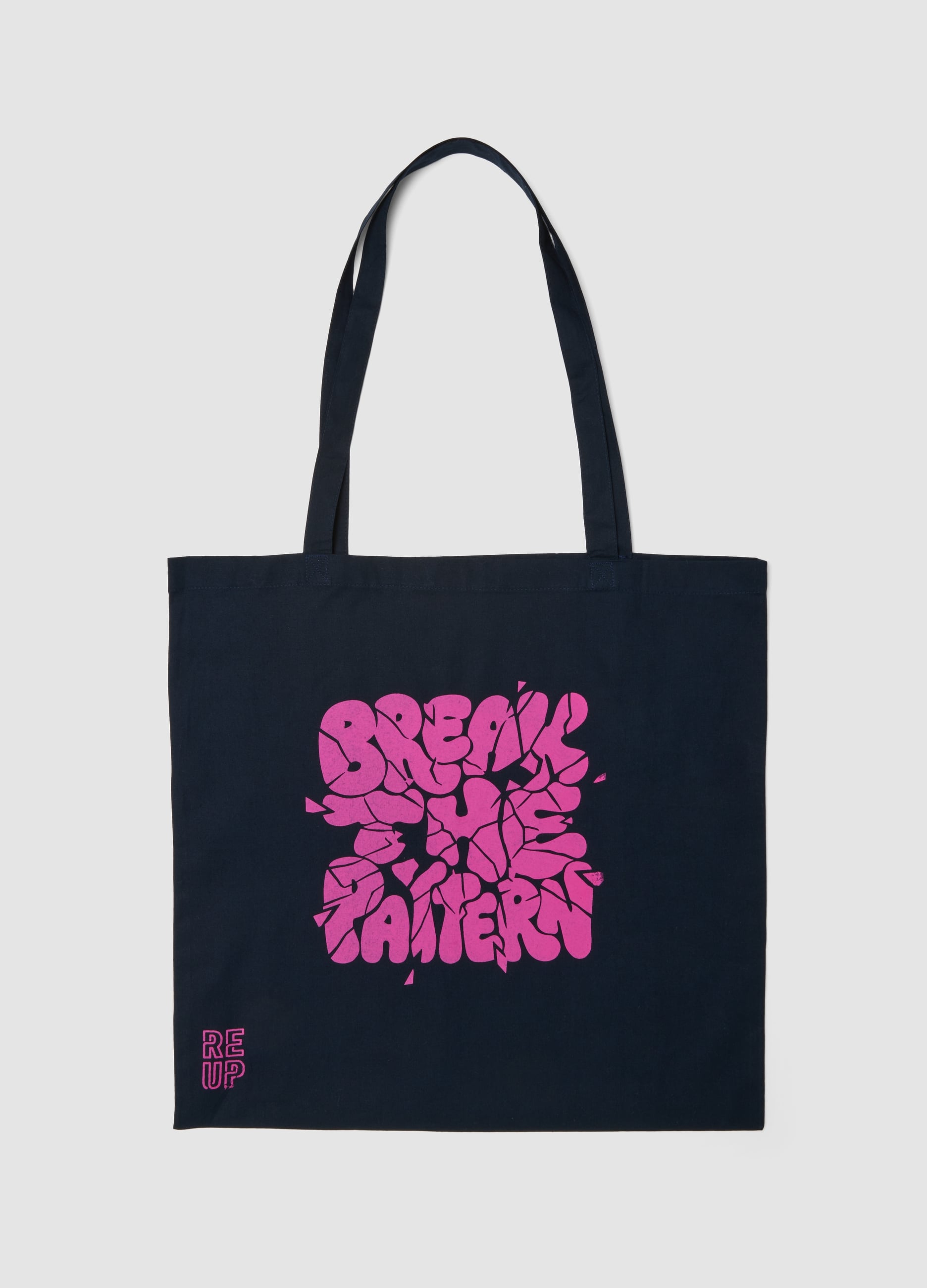 Shopper Re-up Con Stampa Serigrafica "break The Pattern"