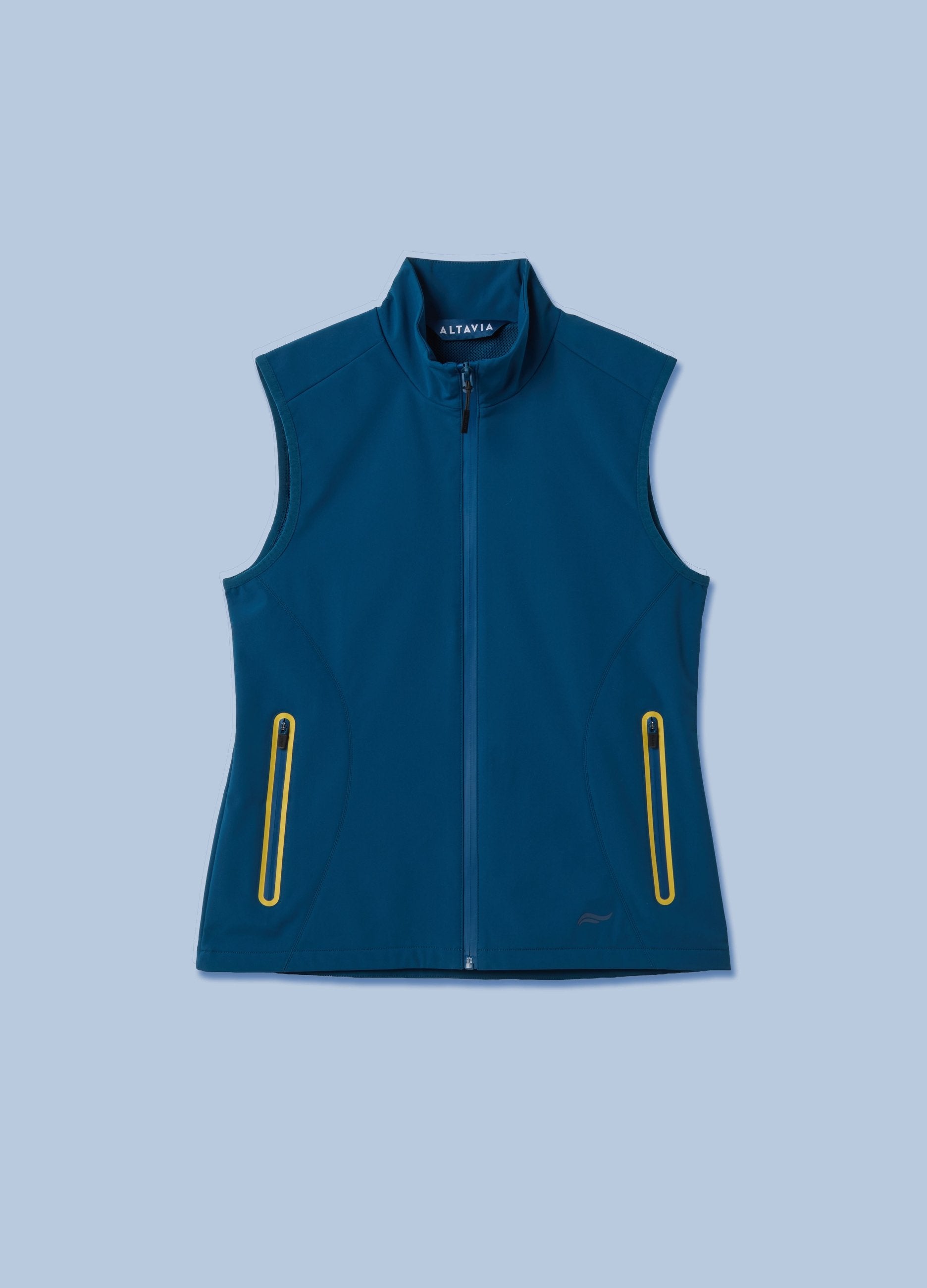 Gilet Antivento Blu In Tessuto Elasticizzato Con Zip Altavia Sailing
