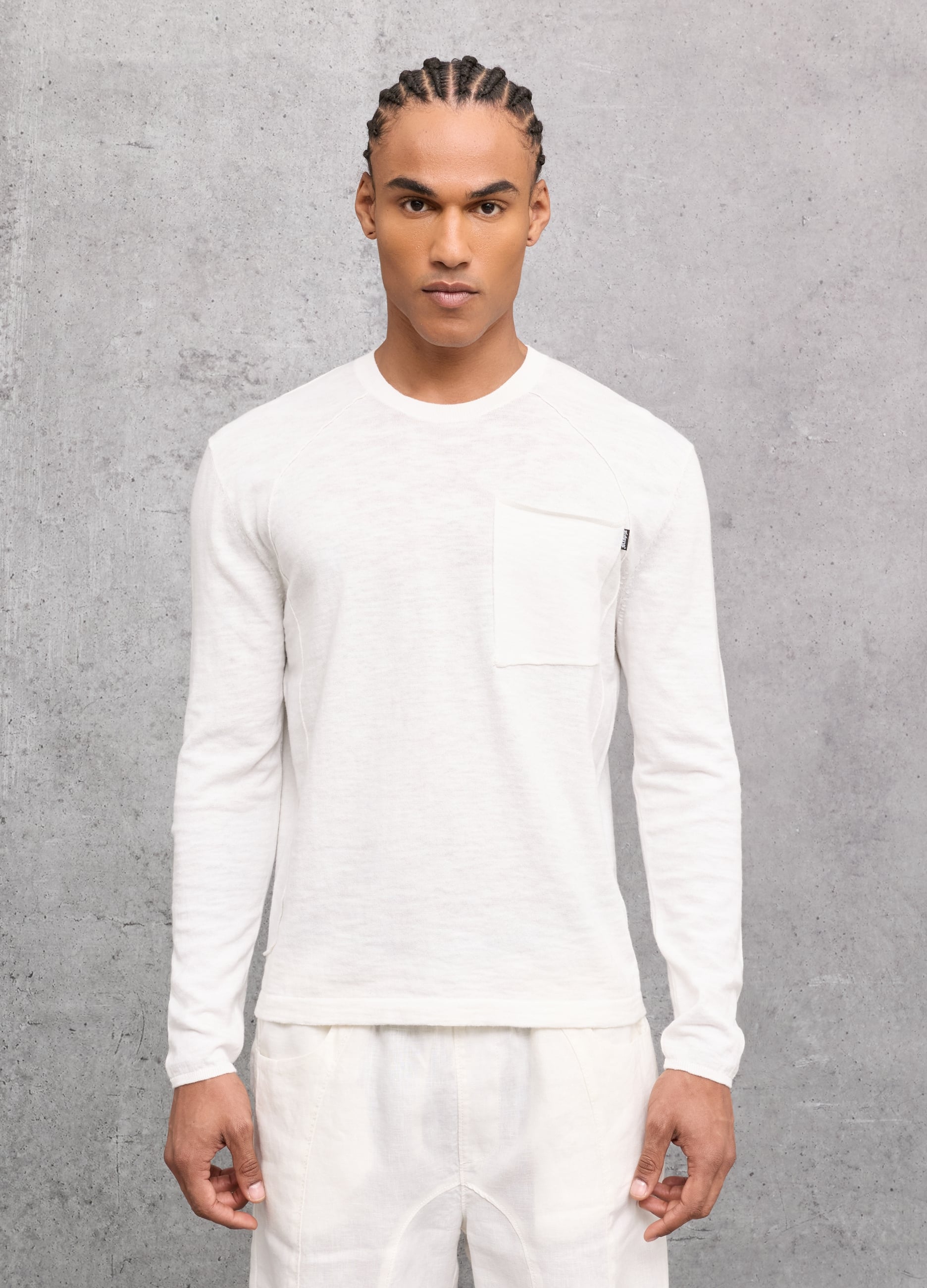Knit Longsleeve T-shirt White