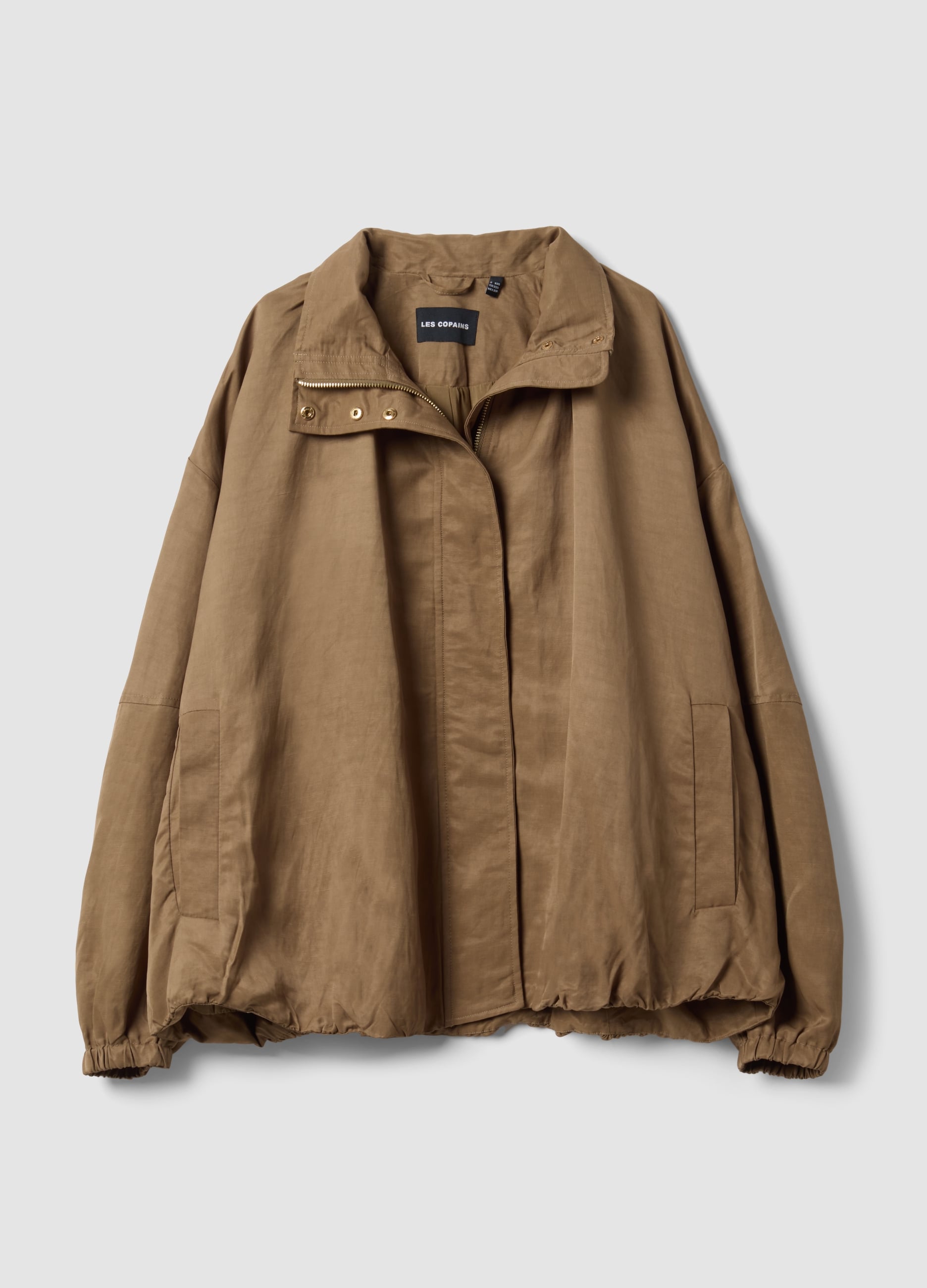 Giacca Marrone In Misto Viscosa E Lino Regular Fit
