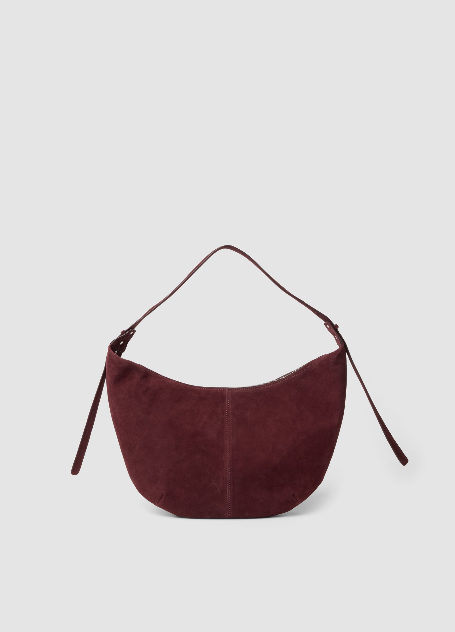 Borsa A Spalla Rossa In Vera Pelle