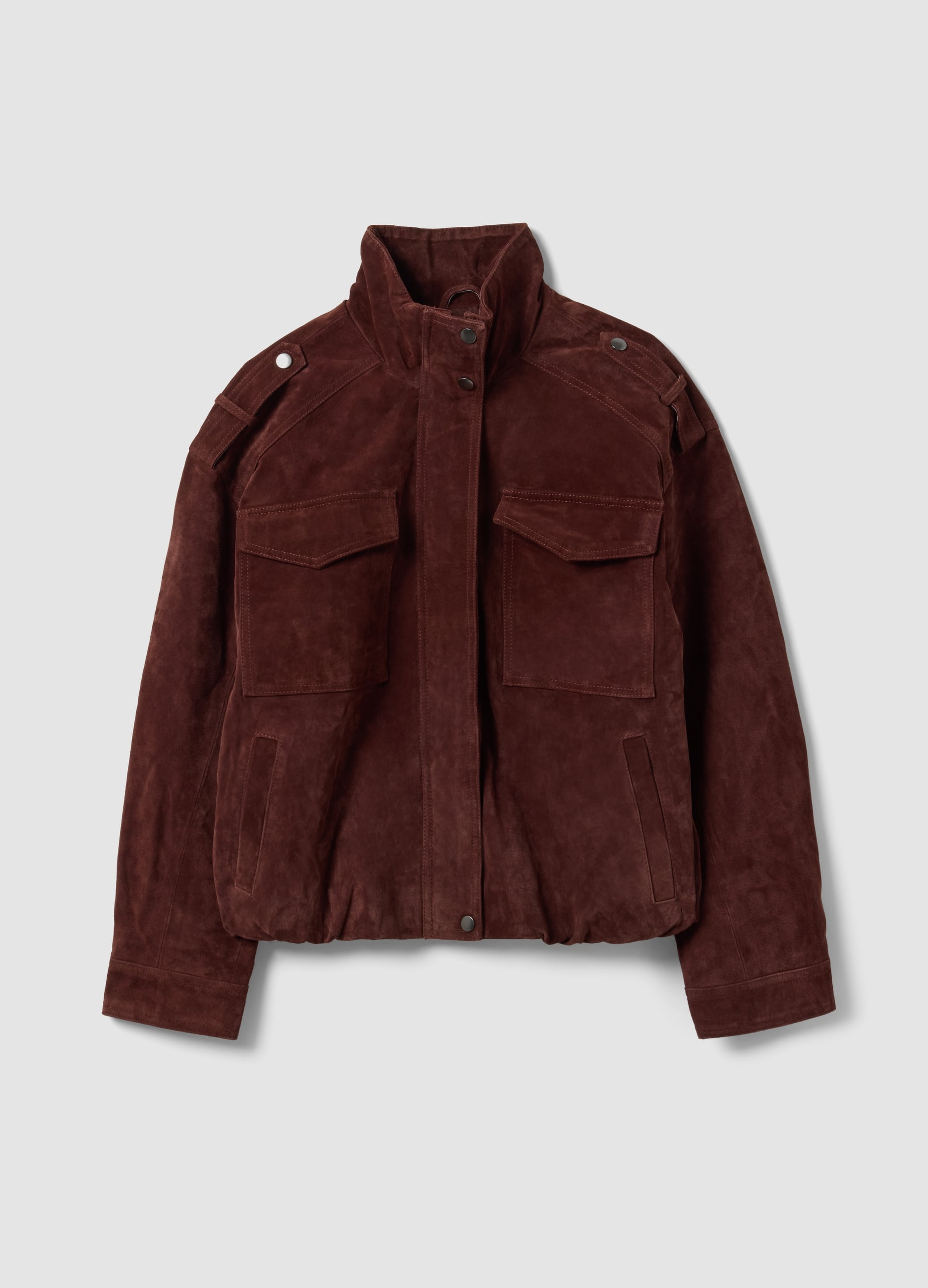 Giacca Rossa In Vera Pelle Regular Fit