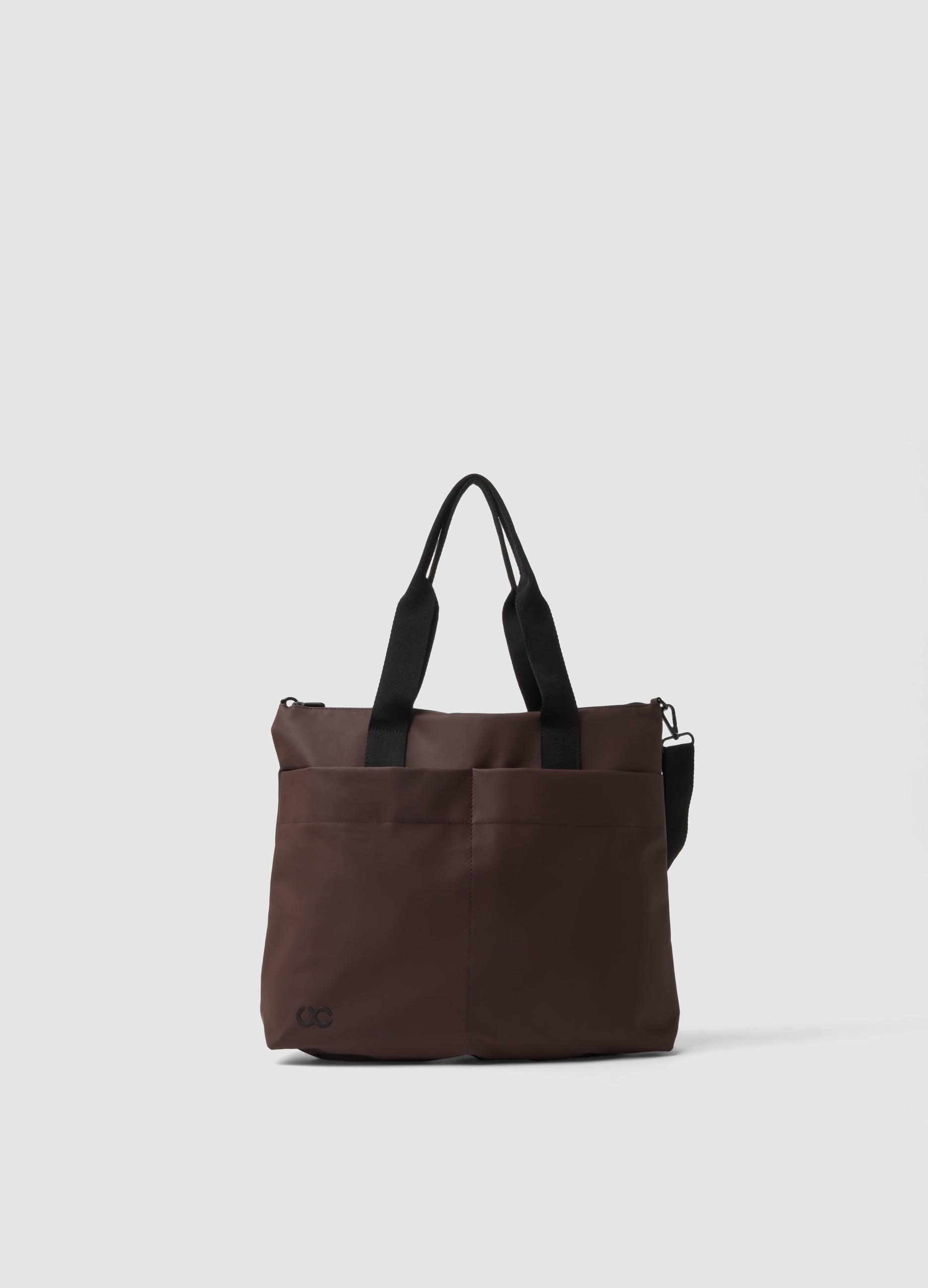 Borsa Marrone A Mano Con Tracolla Removibile