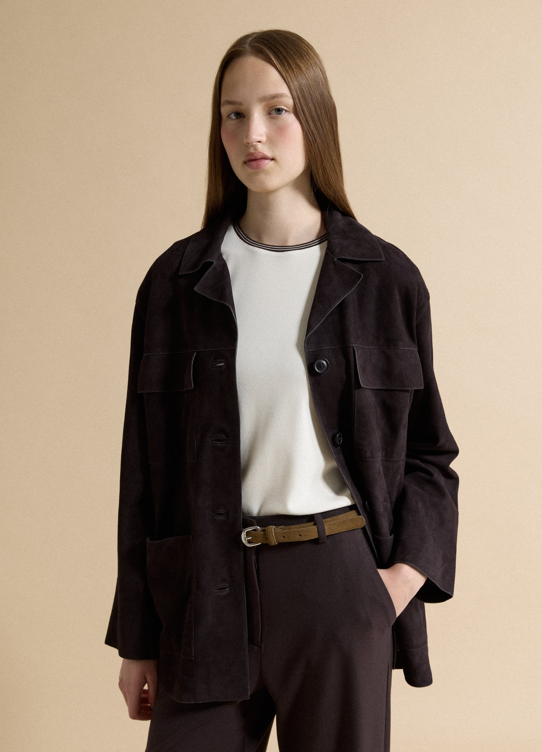 Giacca Nera In Vera Pelle Regular Fit