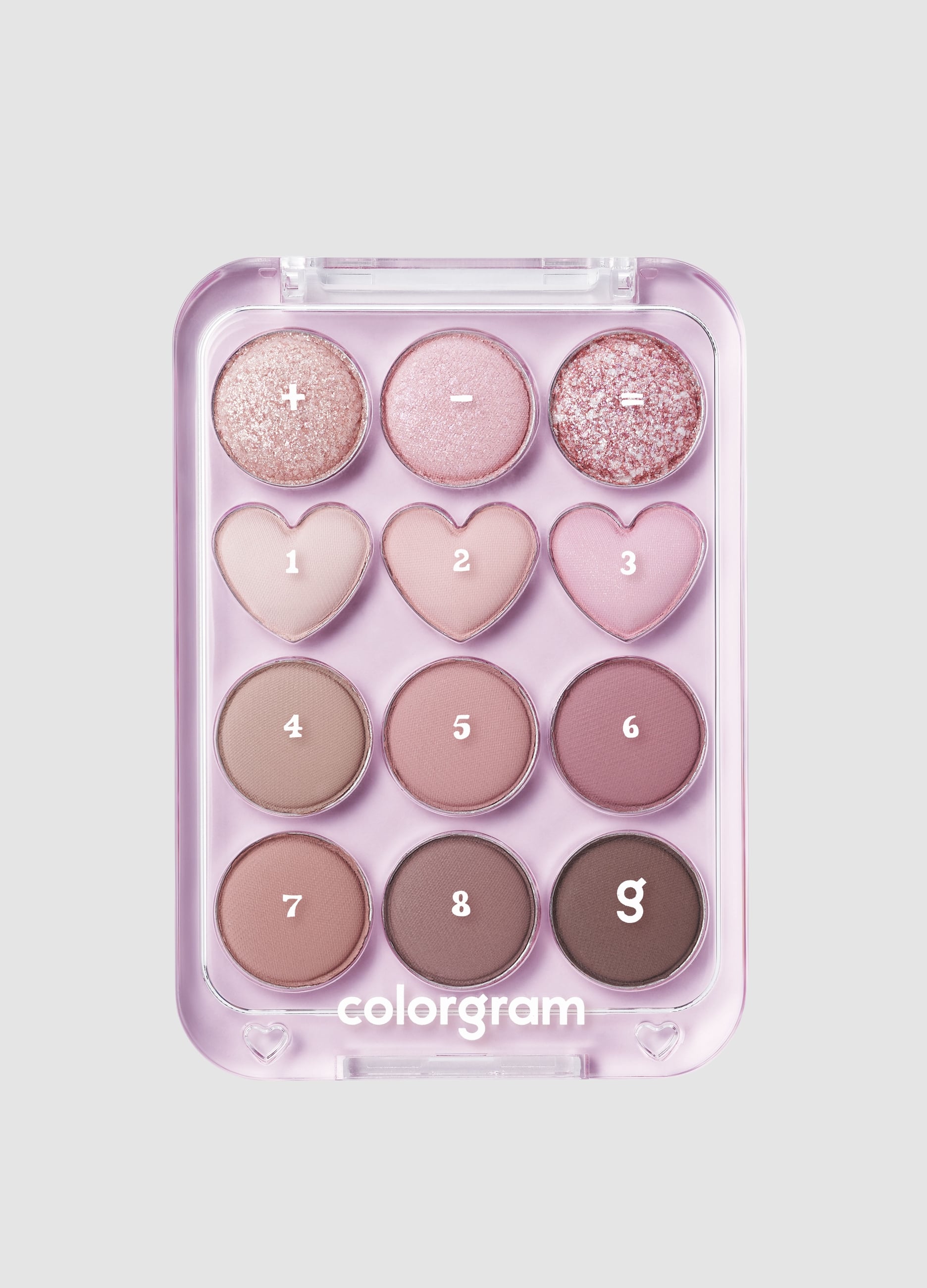 Pin Point Eyeshadow Palette 02 Pink + Mauve 9.9g - Make-up Coreano
