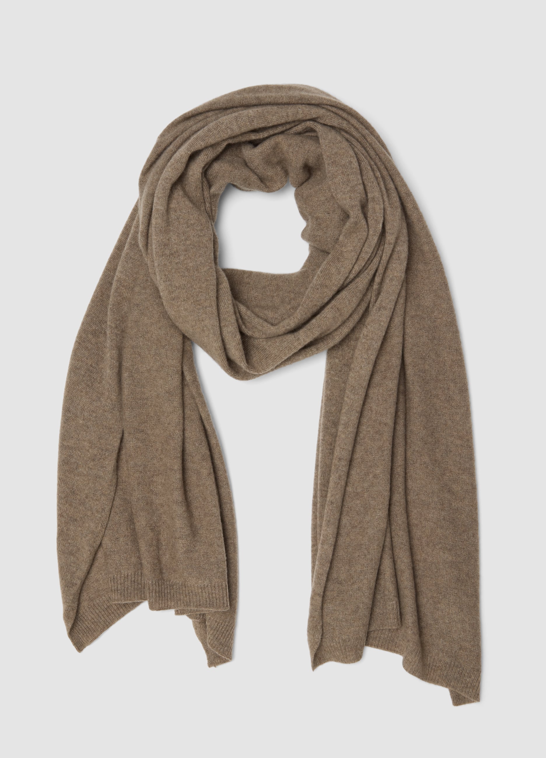 Sciarpa Beige In Puro Cashmere