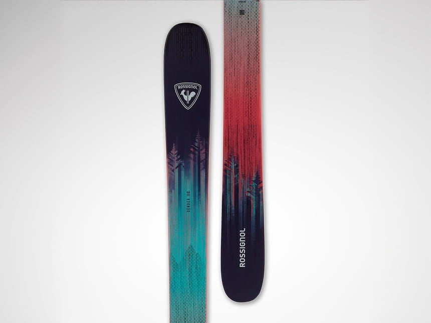 Skis freeride Rossignol Sender Soul conçus pour la poudreuse, le hors-piste et la polyvalence en montagne